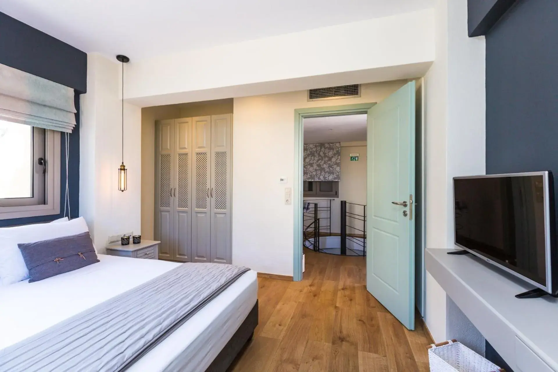 Bed in Philoxenia Apartments Bed in Philoxenia Apartments