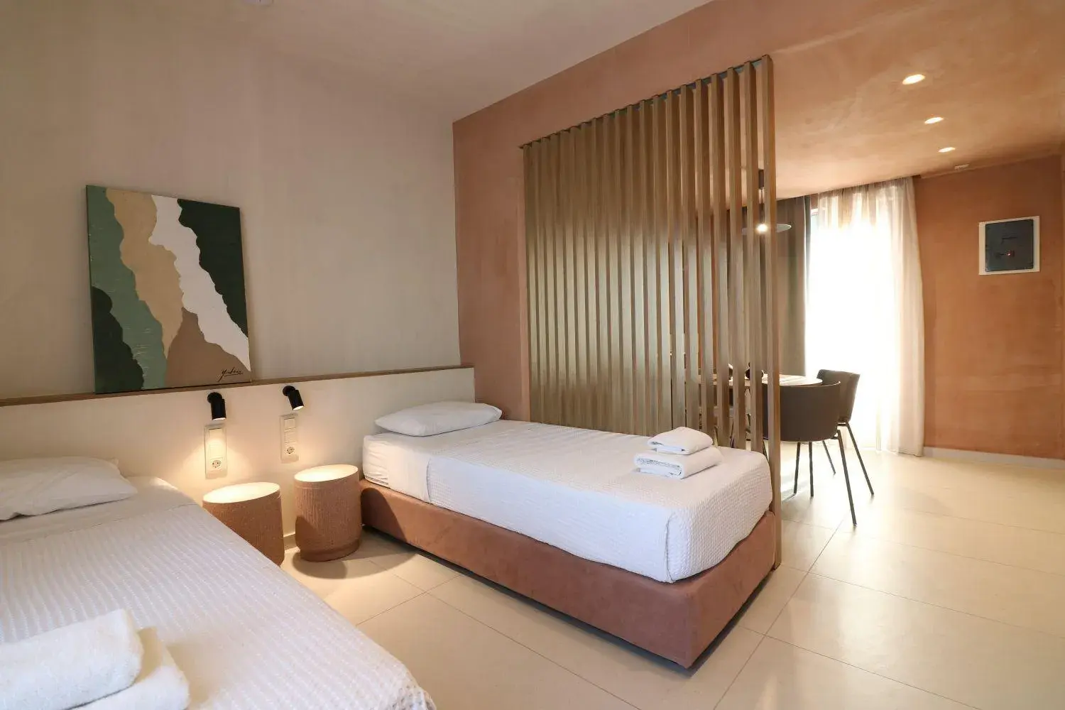 Bed in Philoxenia Apartments Bed in Philoxenia Apartments