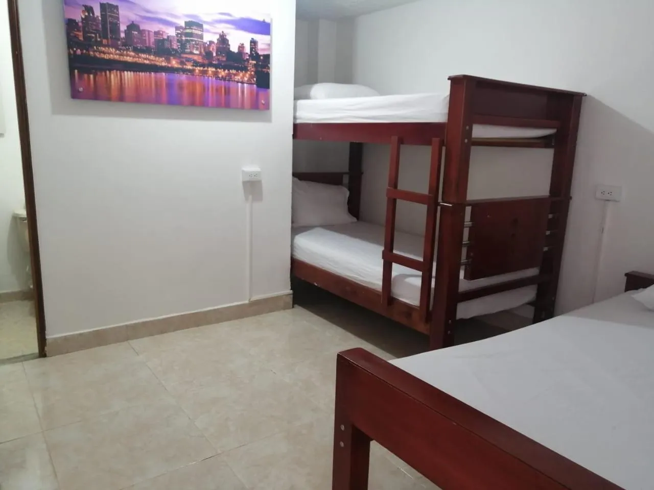 Bed in Hotel Sol del Estadio