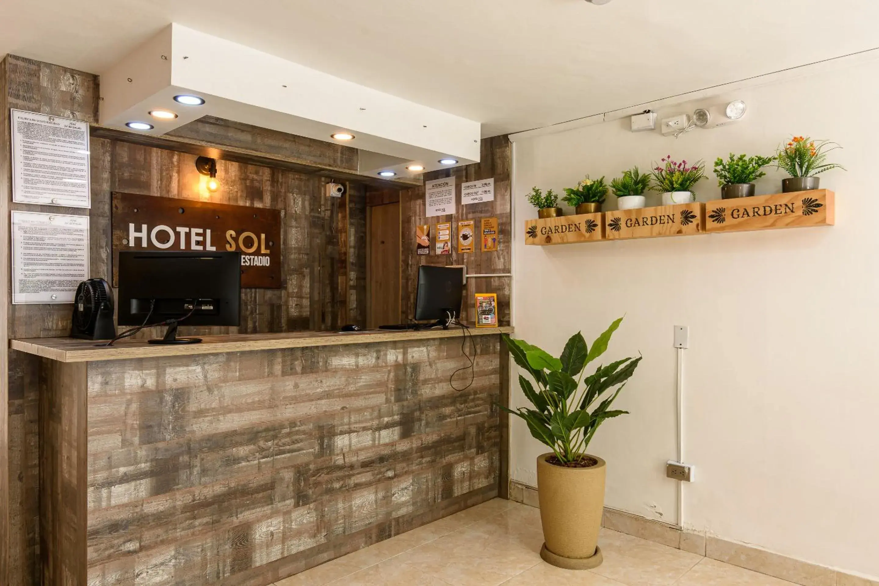 Garden view in Hotel Sol del Estadio Garden view in Hotel Sol del Estadio