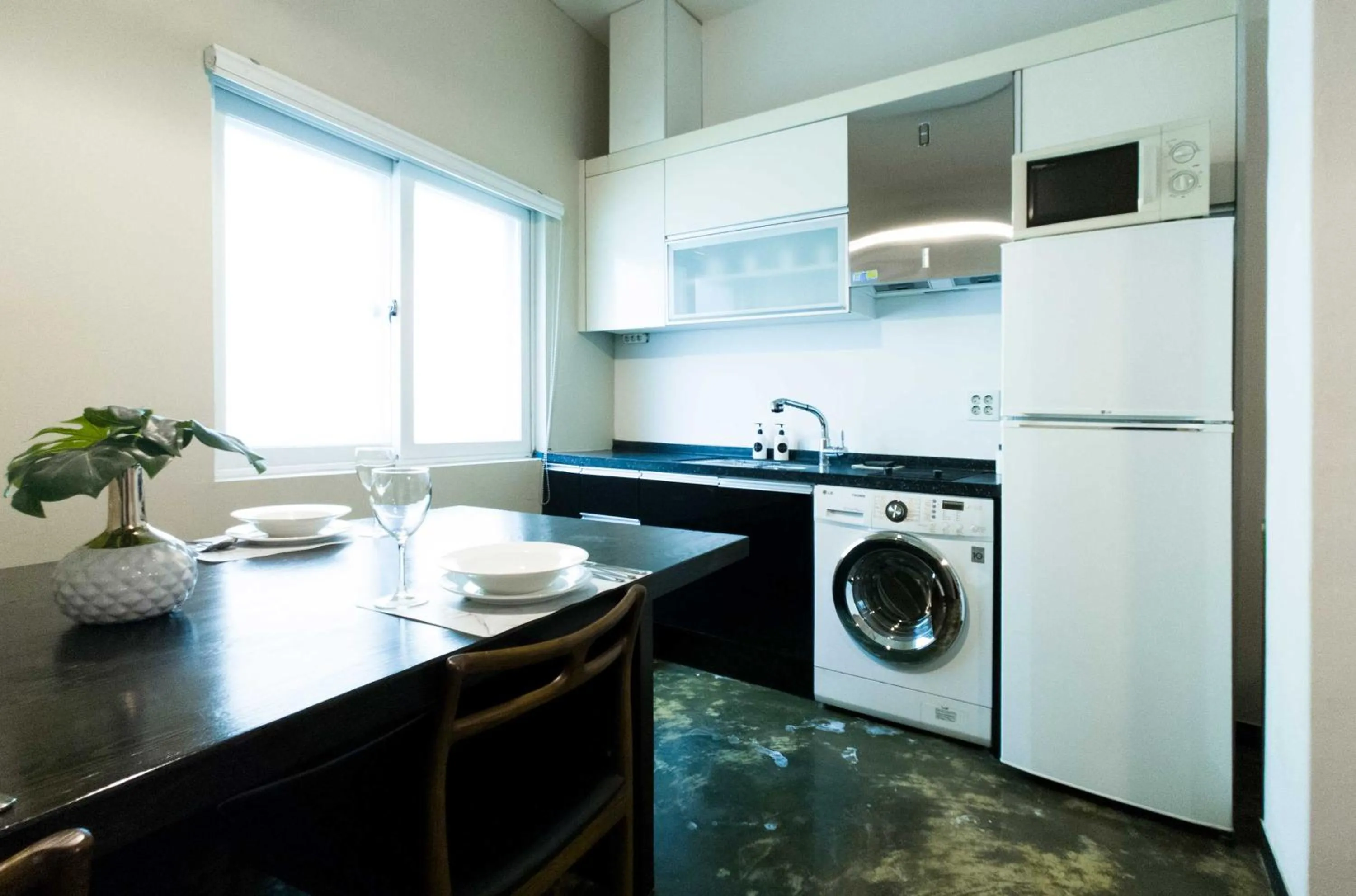 kitchen in Seoul Loft Apartments - SLA 7 Night Minimum