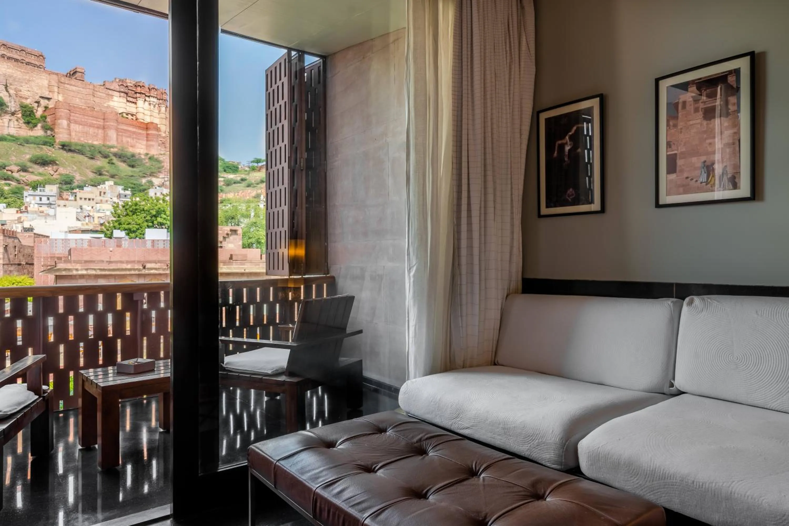 Seating area in RAAS Jodhpur