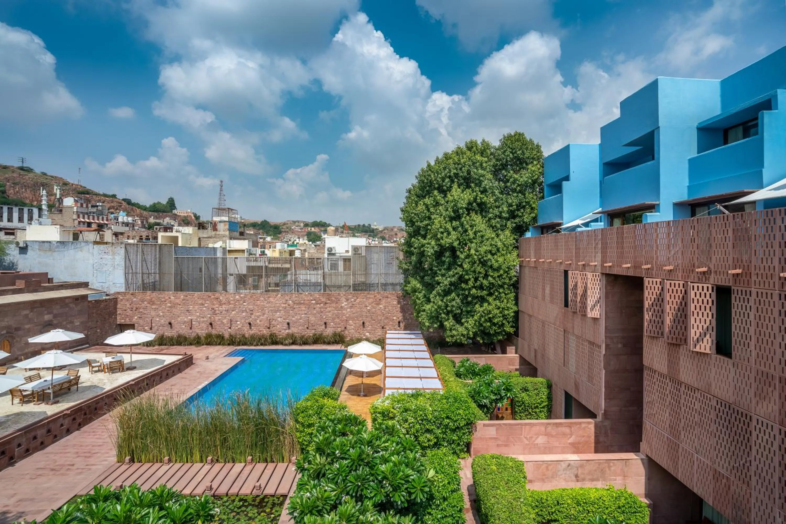 Pool view in RAAS Jodhpur