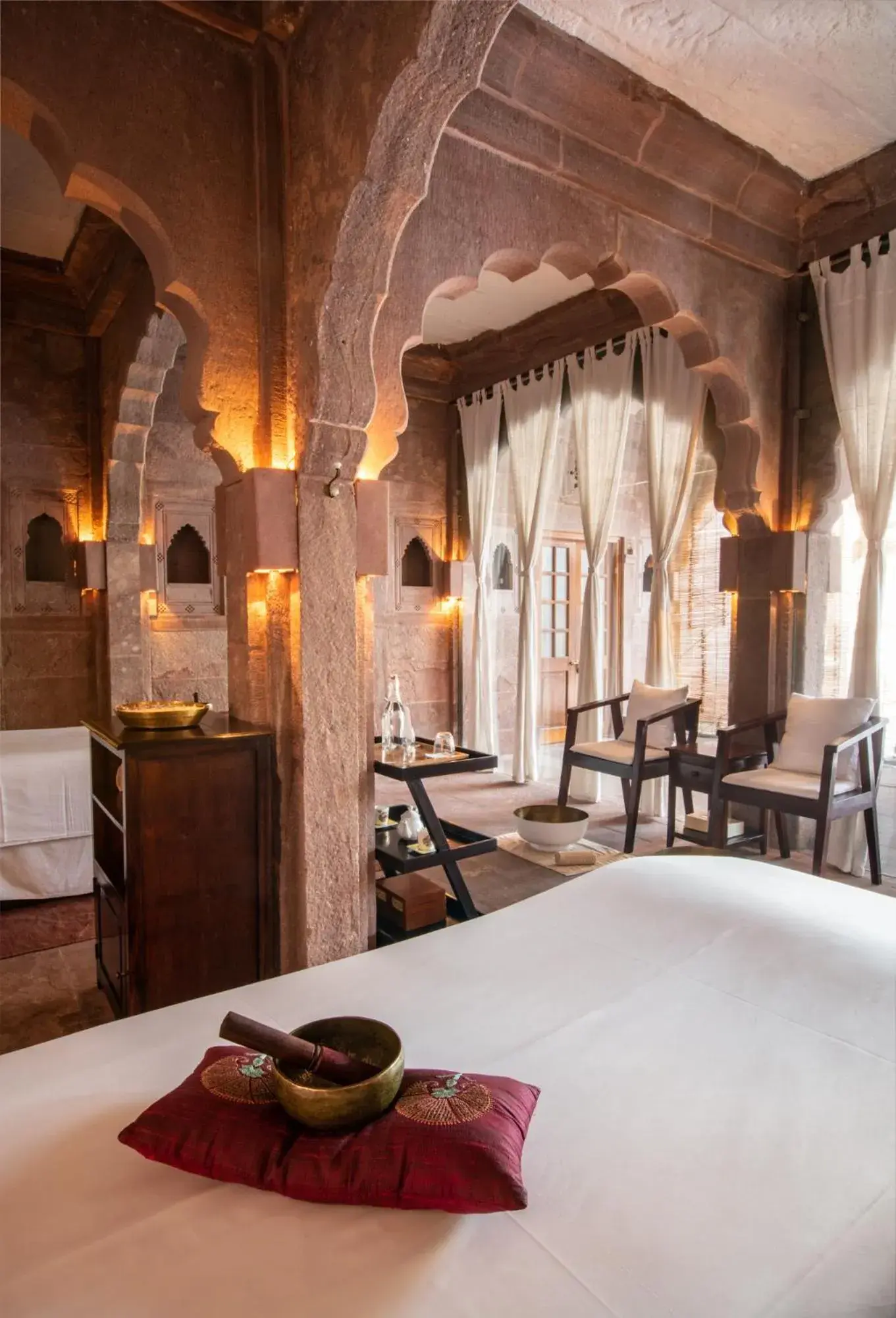 Spa and wellness centre/facilities, Bed in RAAS Jodhpur Spa and wellness centre/facilities, Bed in RAAS Jodhpur