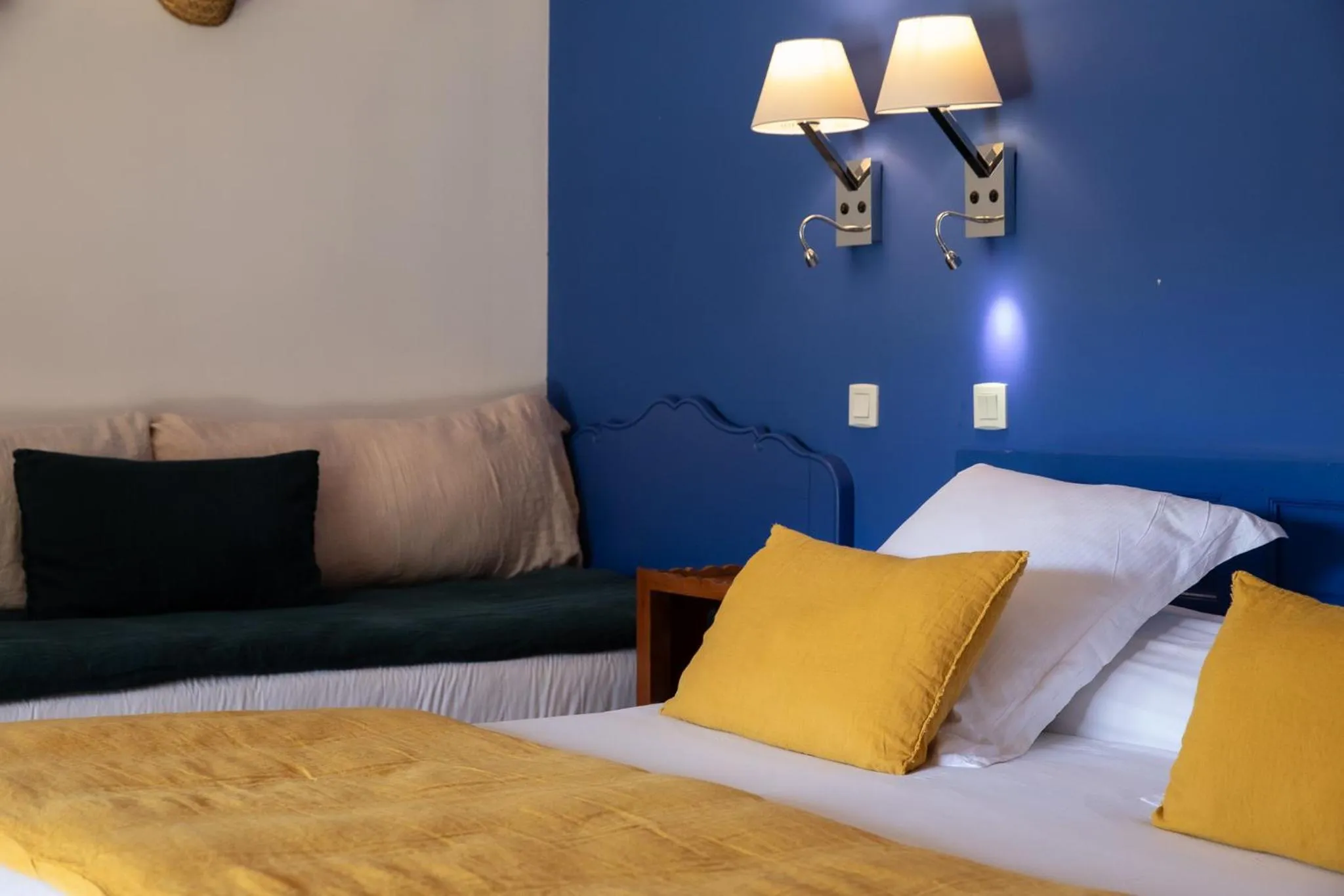 Bed in Oustau Camarguen Hôtel & Spa