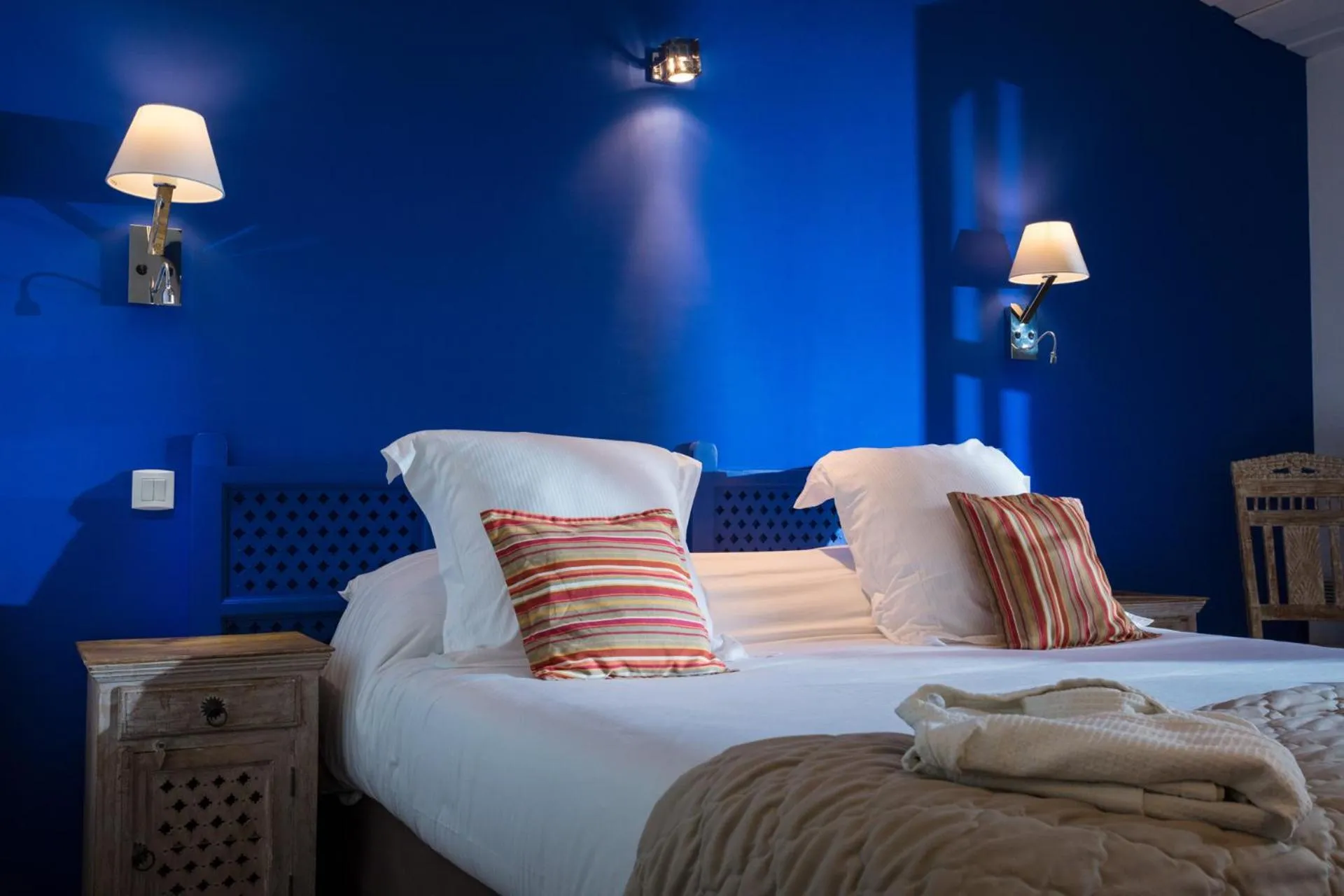 Bed in Oustau Camarguen Hôtel & Spa