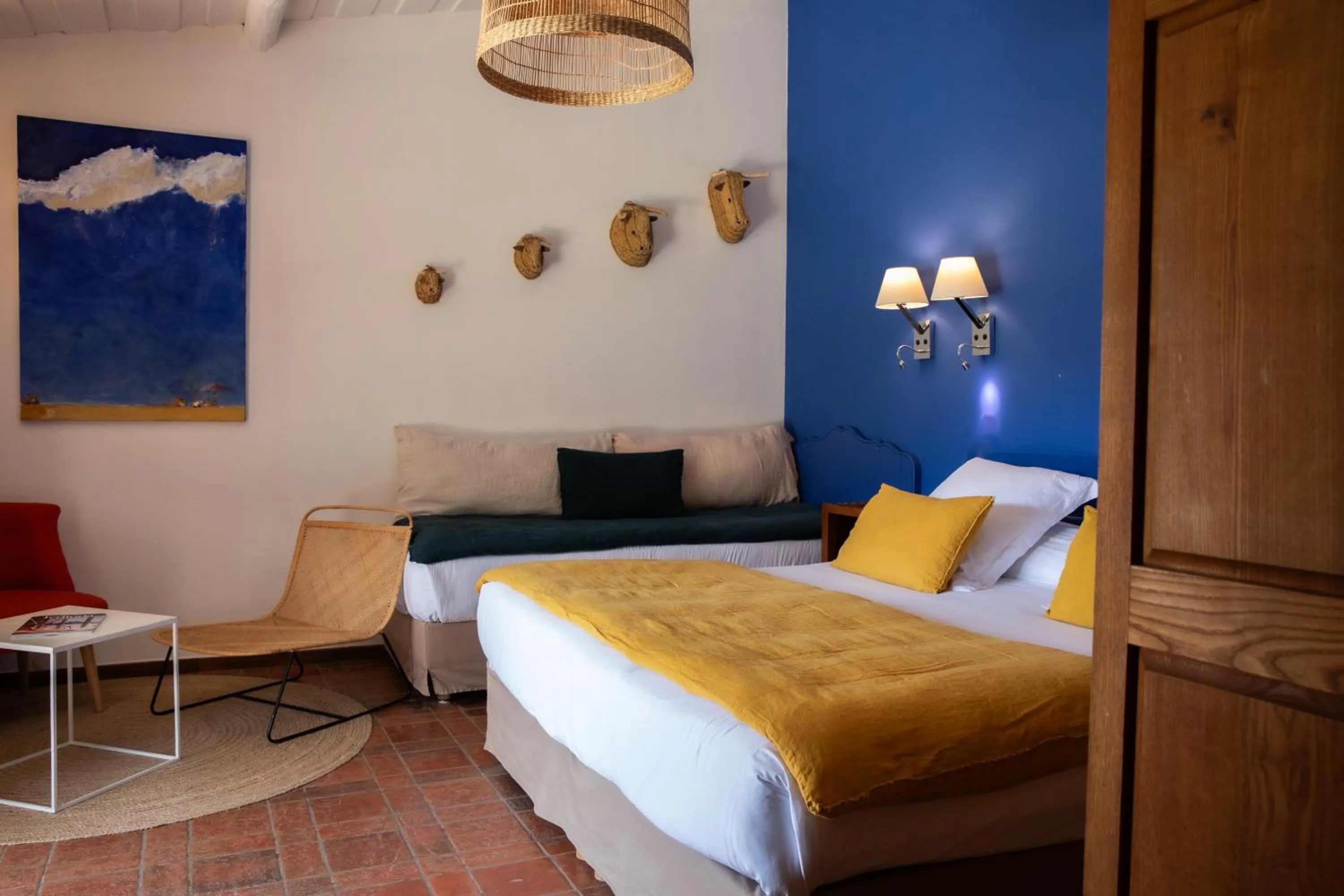 Bed in Oustau Camarguen Hôtel & Spa