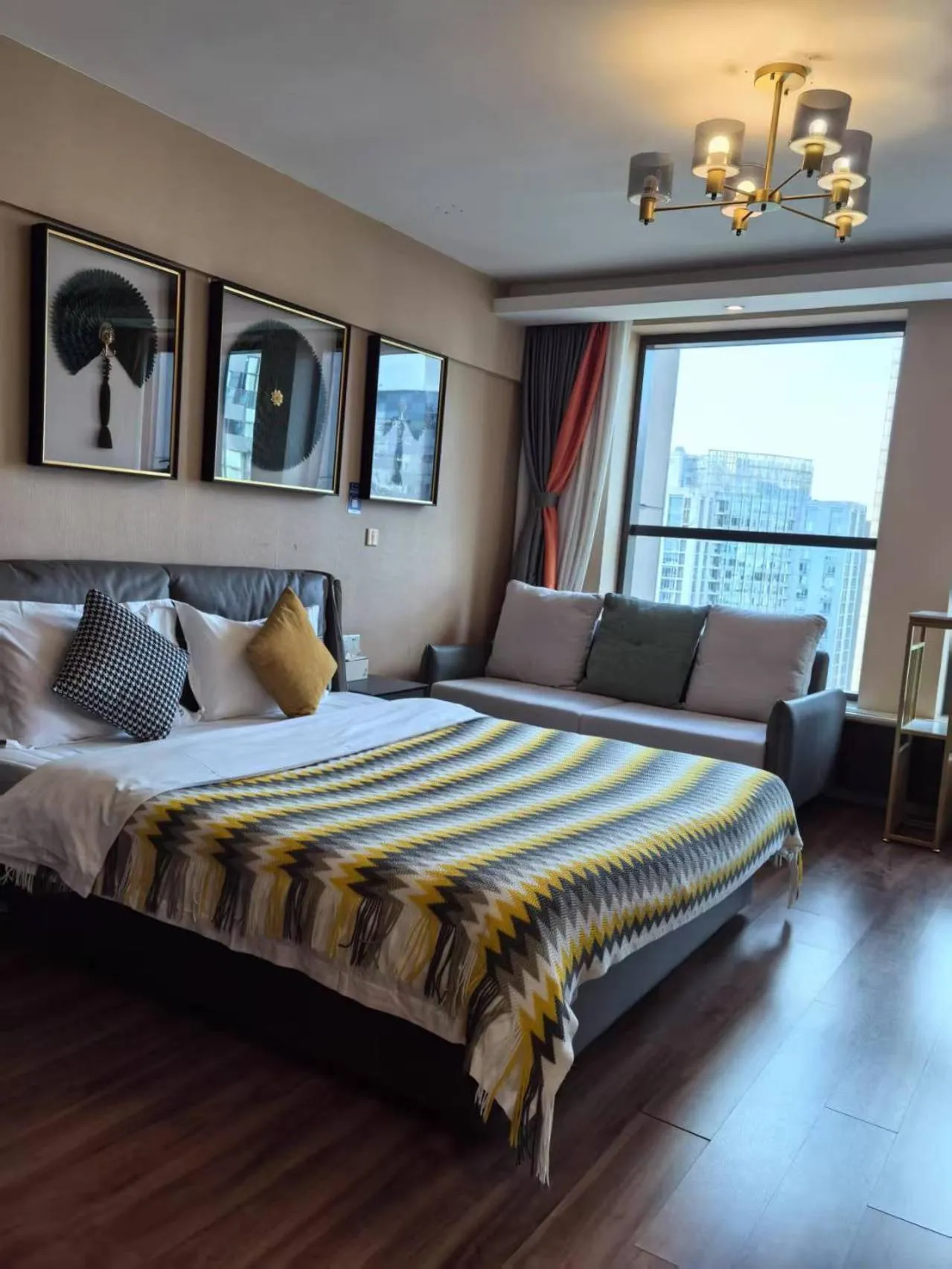 Bed in Yise Apartment Beijing Guomao CBD Branch
