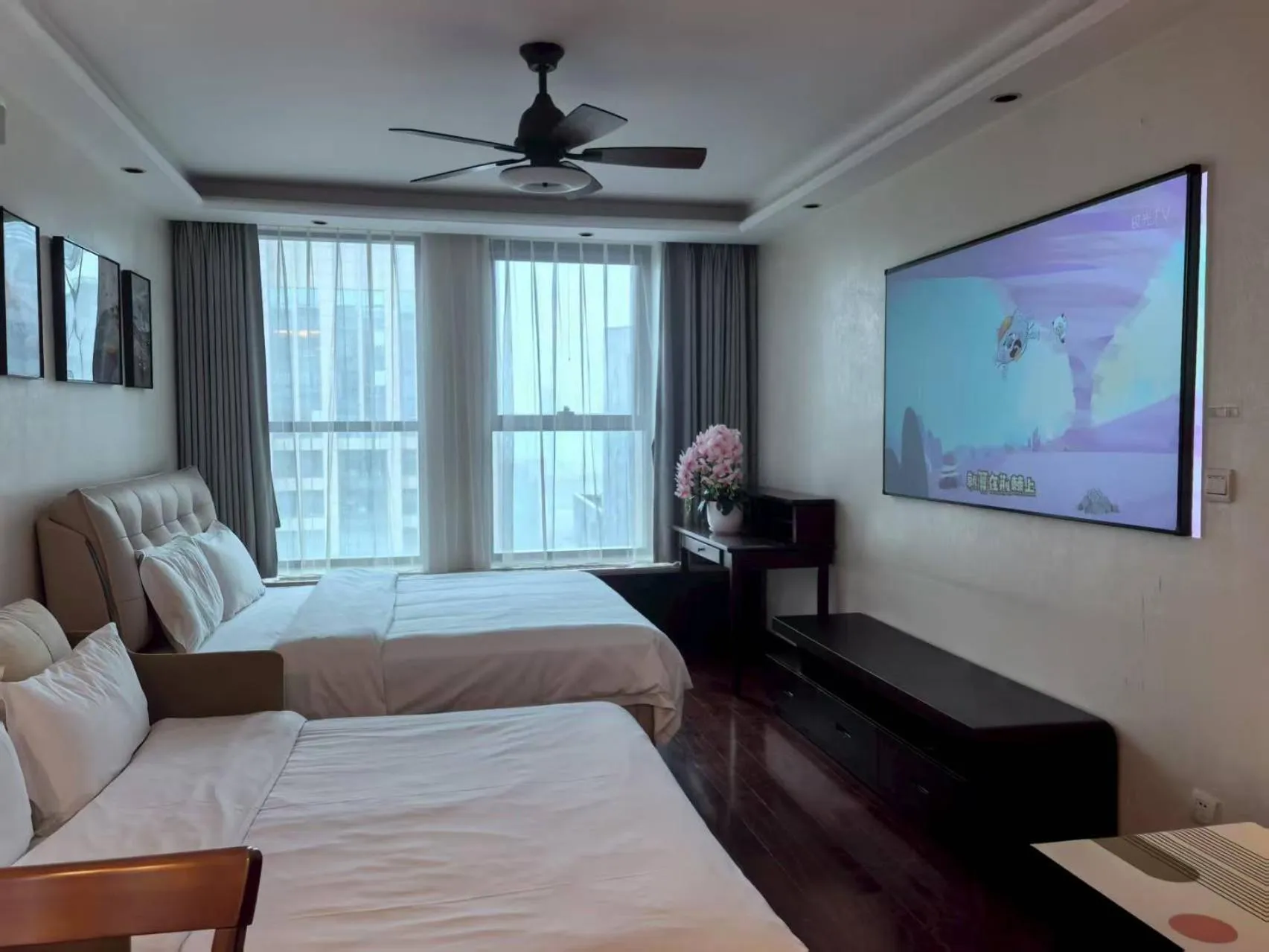 Bed in Yise Apartment Beijing Guomao CBD Branch