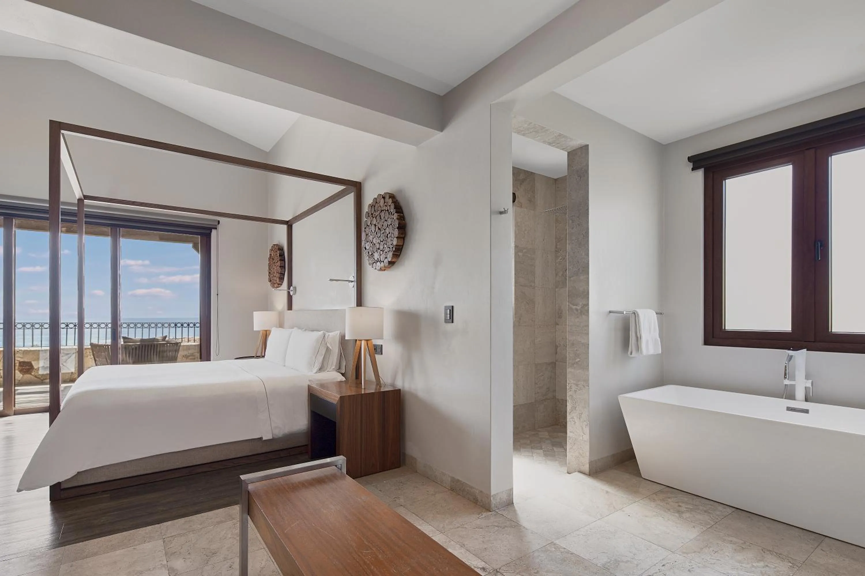 Bedroom, Bed in Live Aqua Private Residences Los Cabos