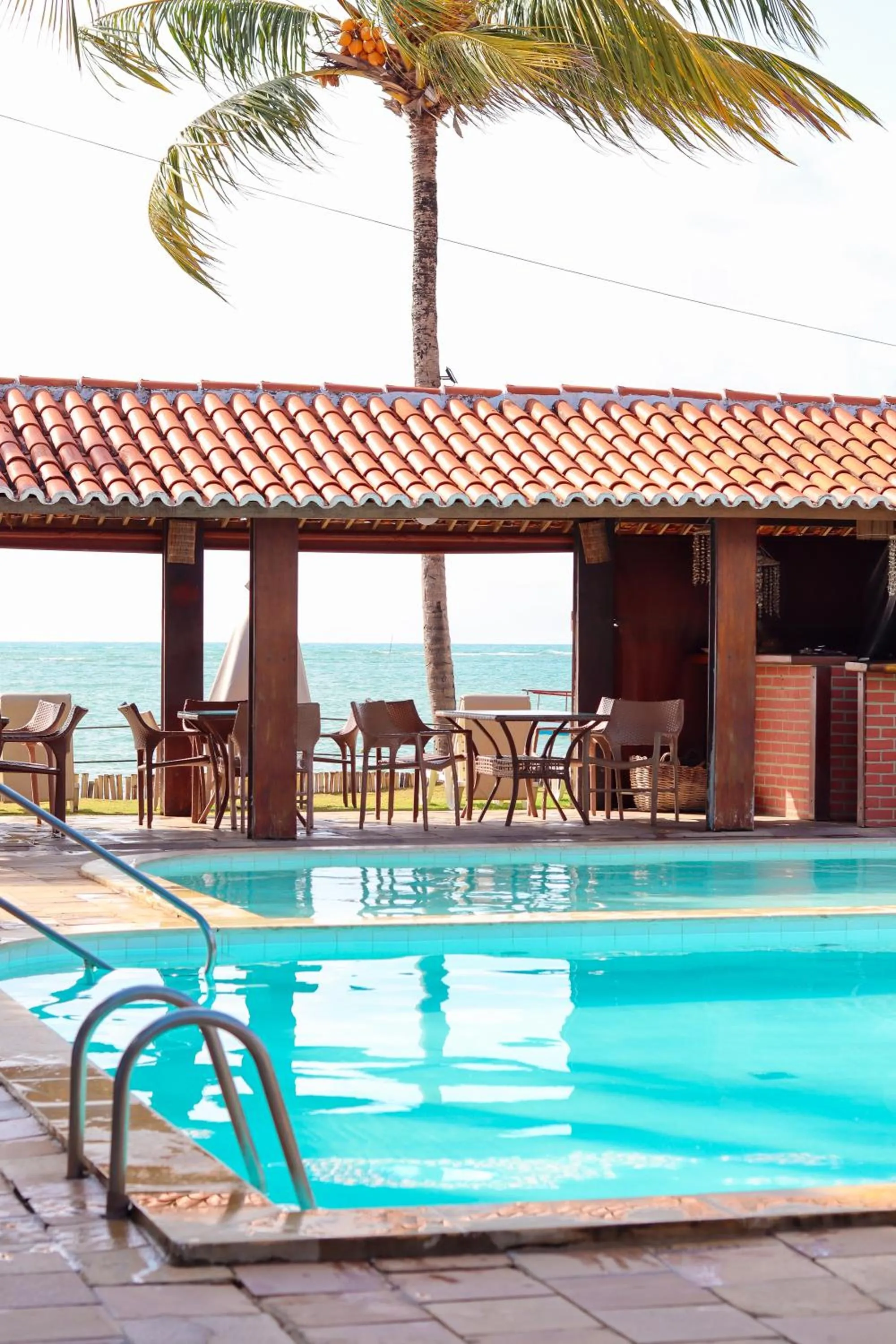 Pool view in Pousada Vivenda Oriente