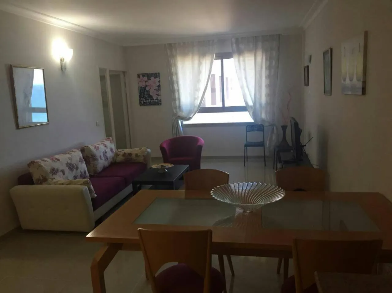Living room in Apartments on the Beach