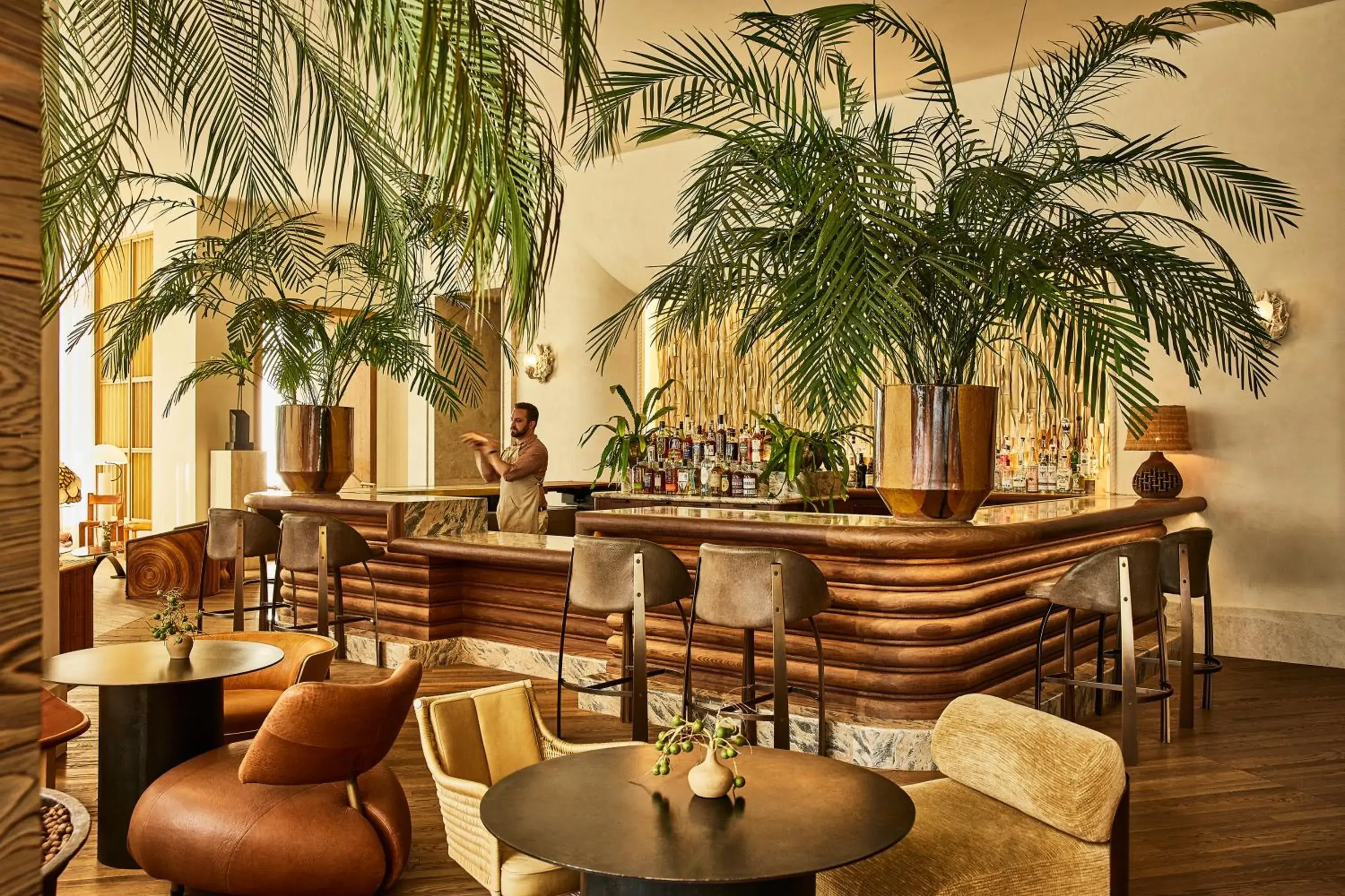 Lounge or bar in Santa Monica Proper Hotel, a Member of Design Hotels Lounge or bar in Santa Monica Proper Hotel, a Member of Design Hotels