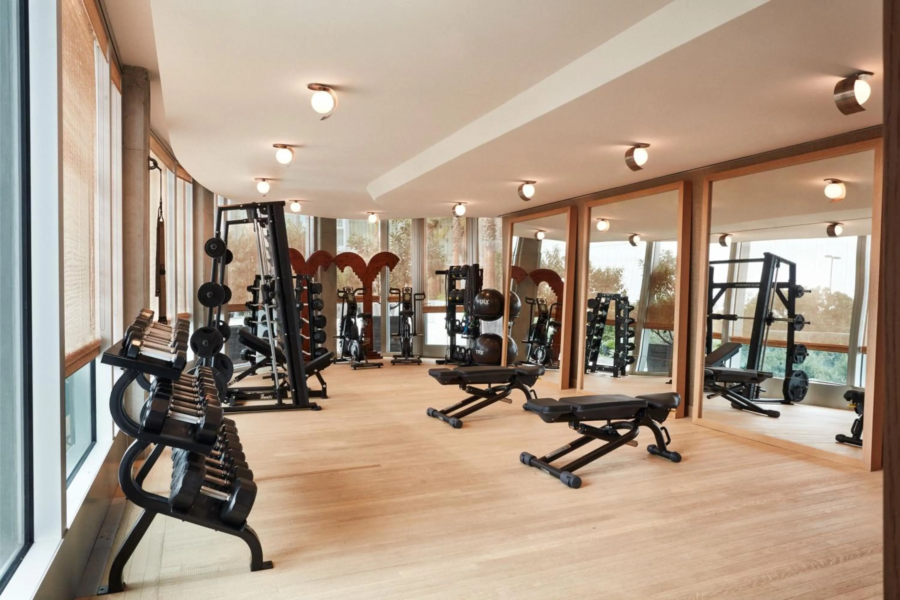 Fitness centre/facilities in Santa Monica Proper Hotel, a Member of Design Hotels
