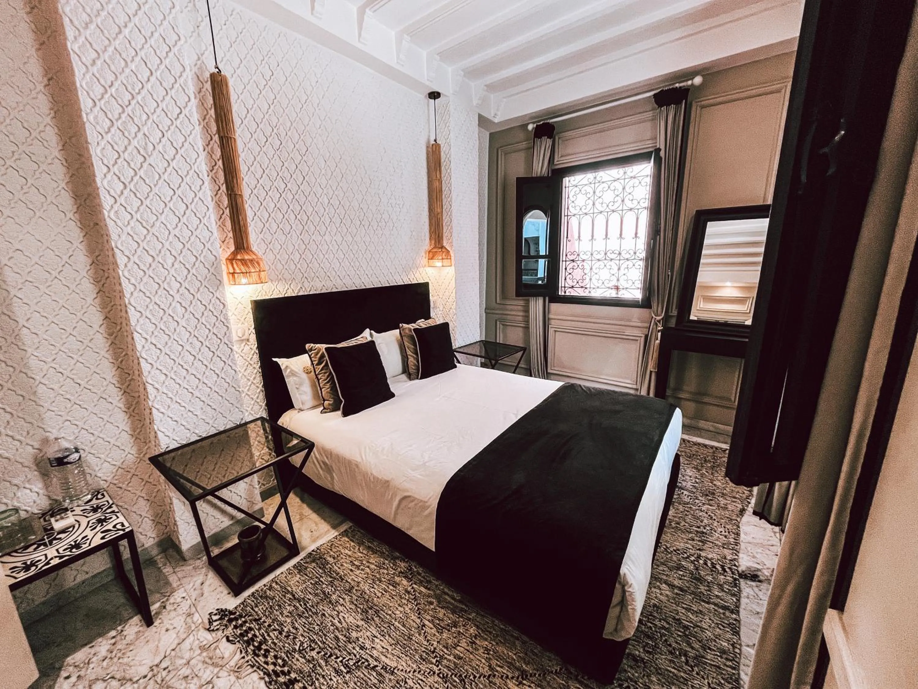 Bed in Riad Al Rimal & Spa