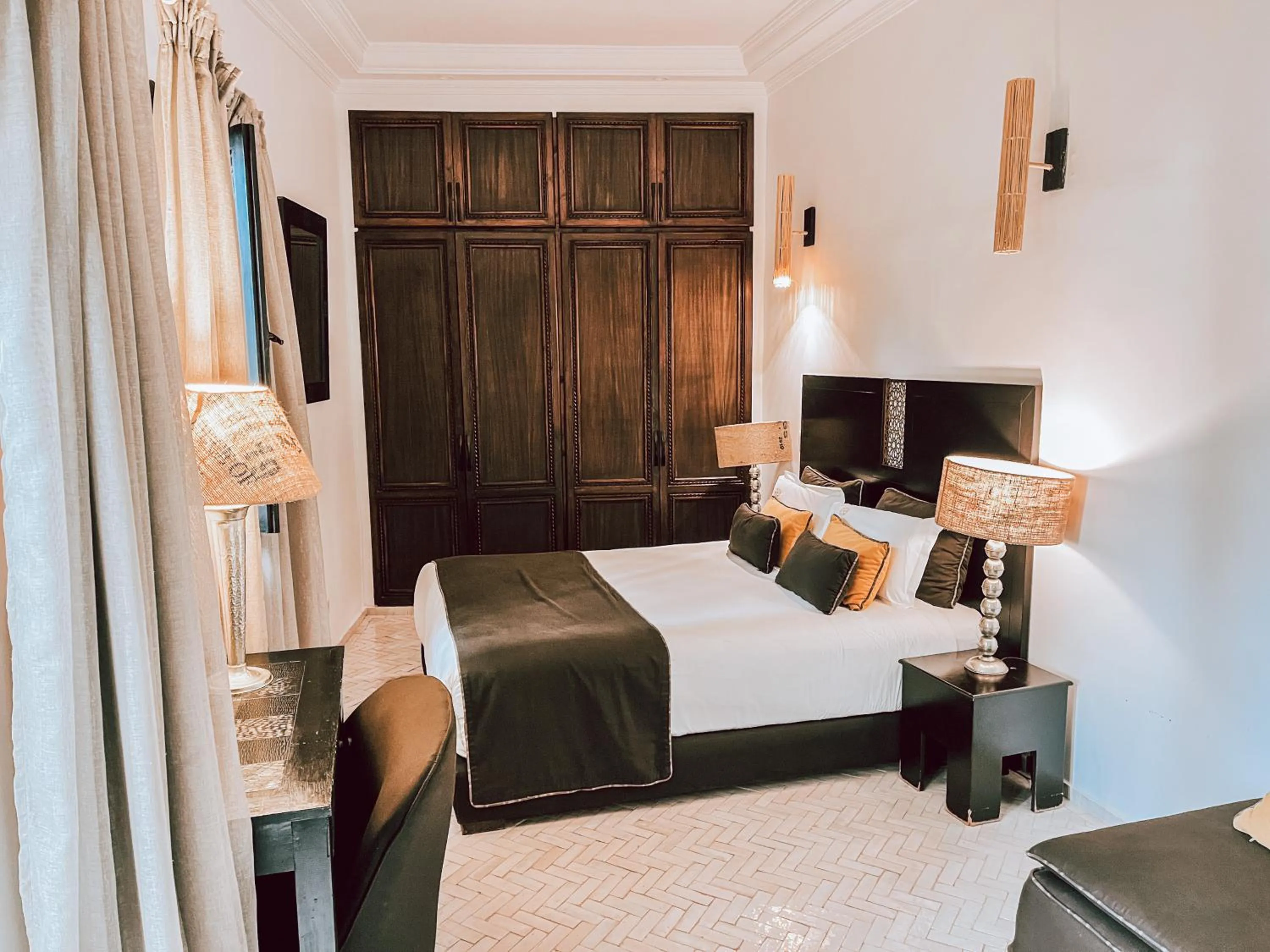 Bed in Riad Al Rimal & Spa