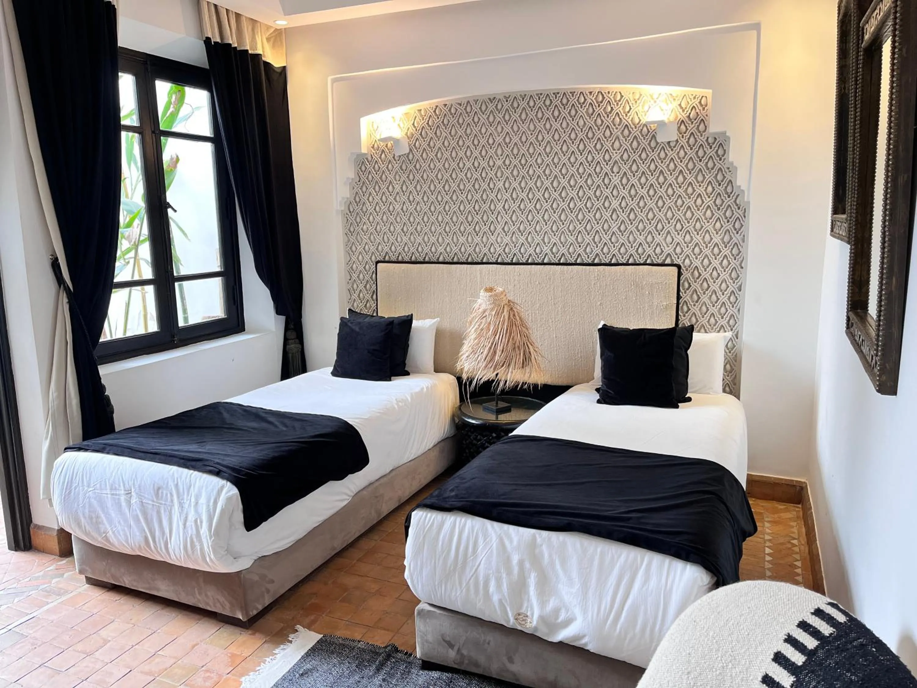 Bed in Riad Al Rimal & Spa