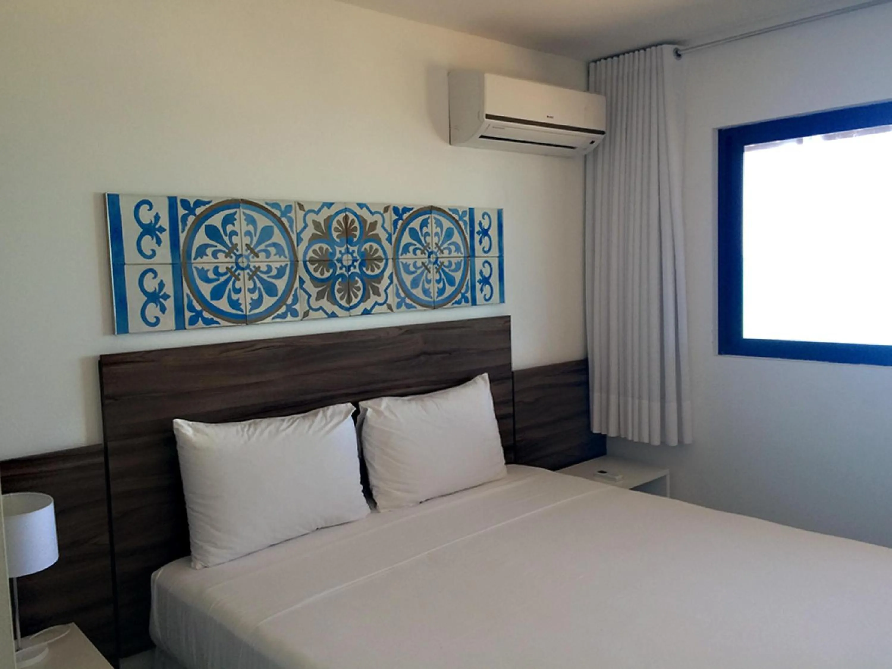 Bed in Atlântico Hotel Maceió