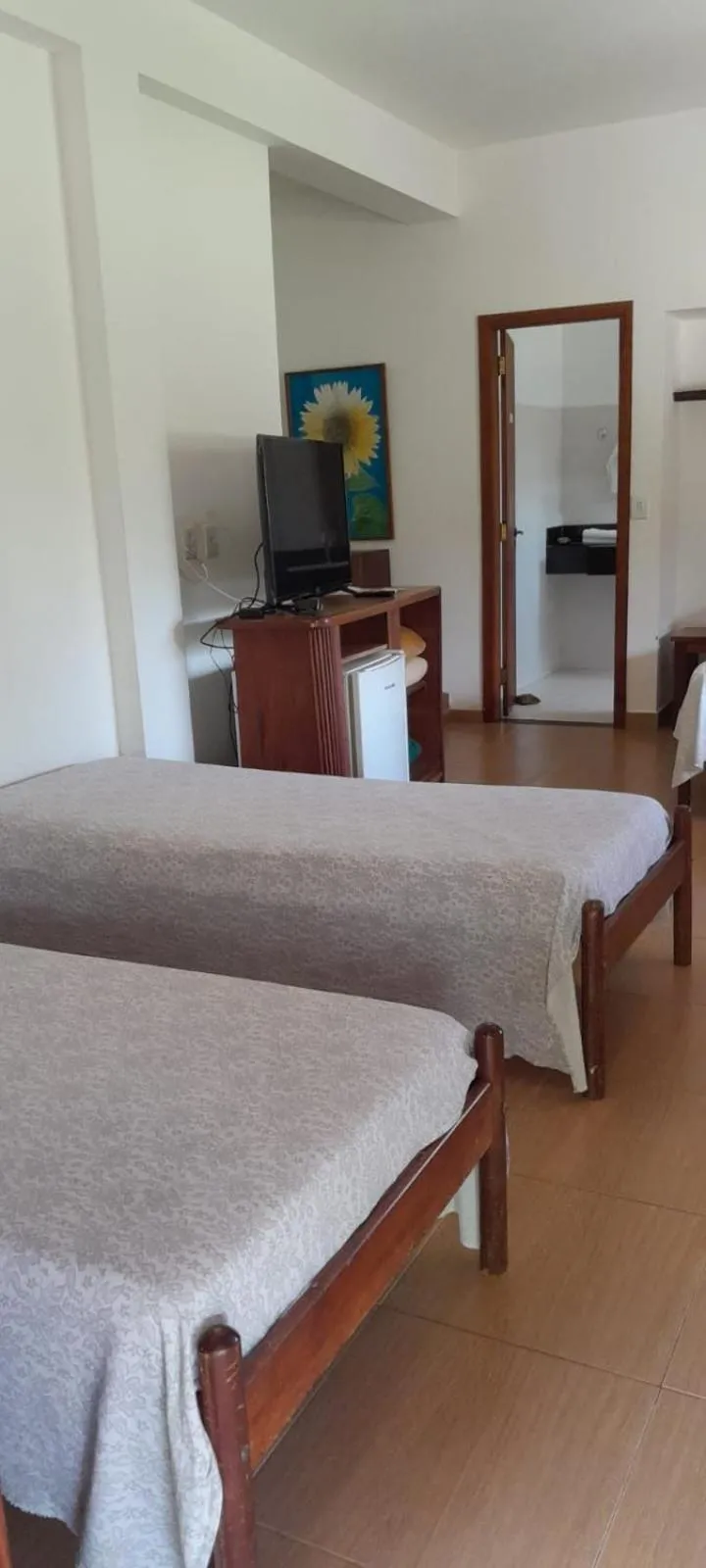 Bed in Pousada Girassol