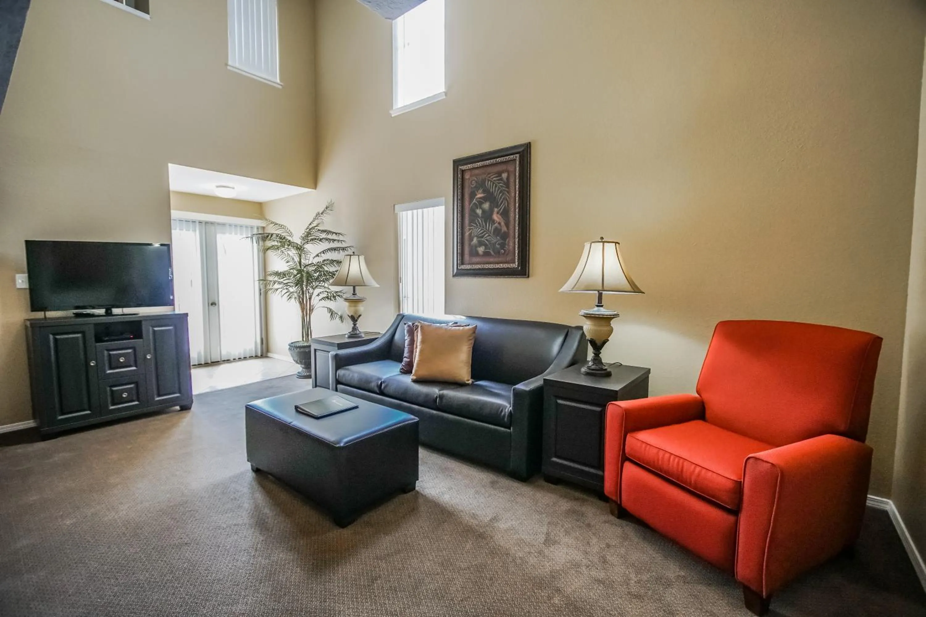 Living room in The Townhouses