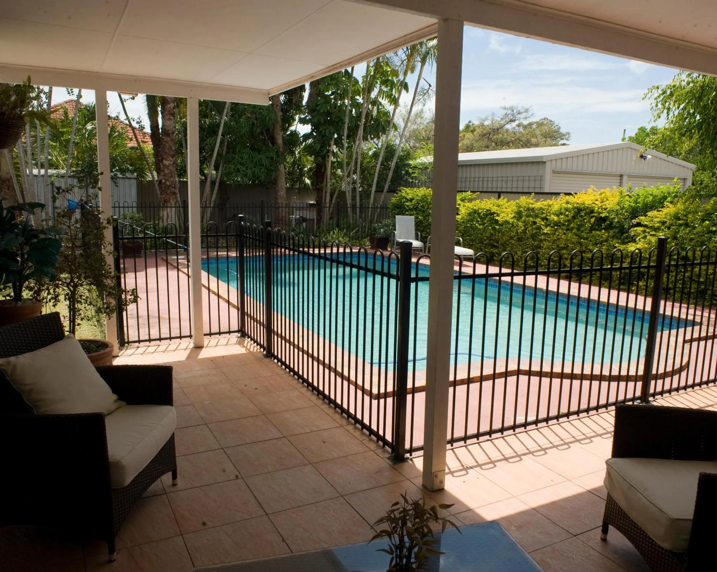 Patio in Ainslie Manor Guest House