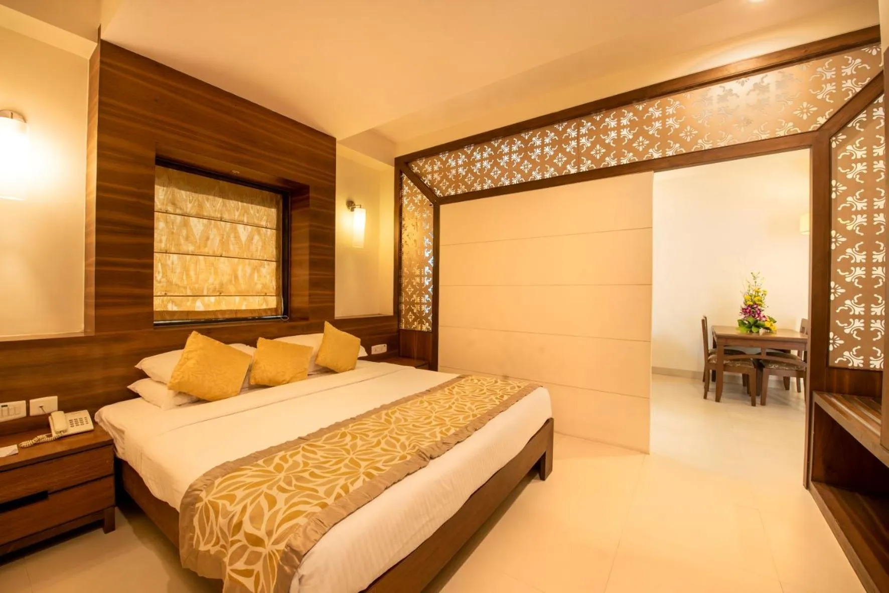 Bedroom, Bed in La-Paz Gardens Beacon Hotel - Vasco da Gama Goa