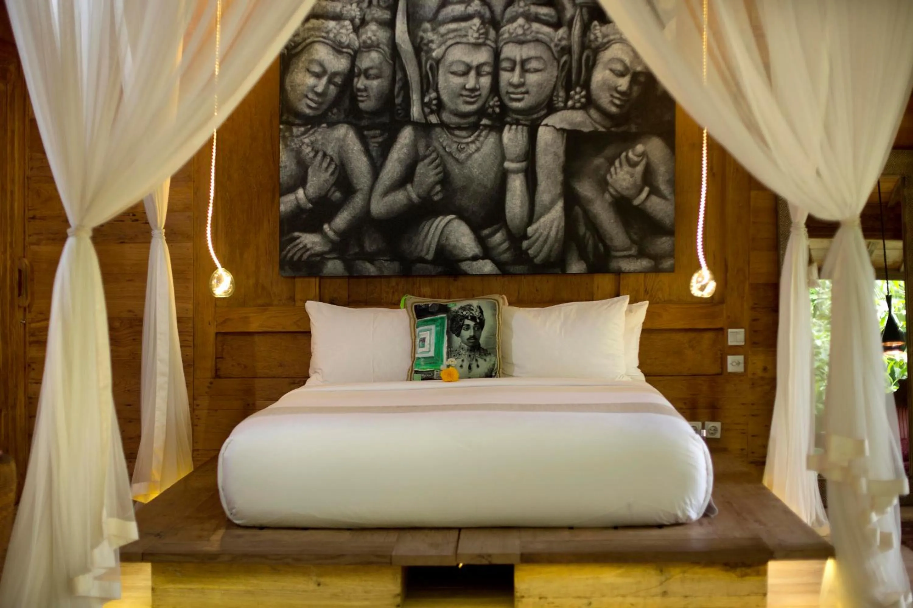 Bed in Blue Karma Village