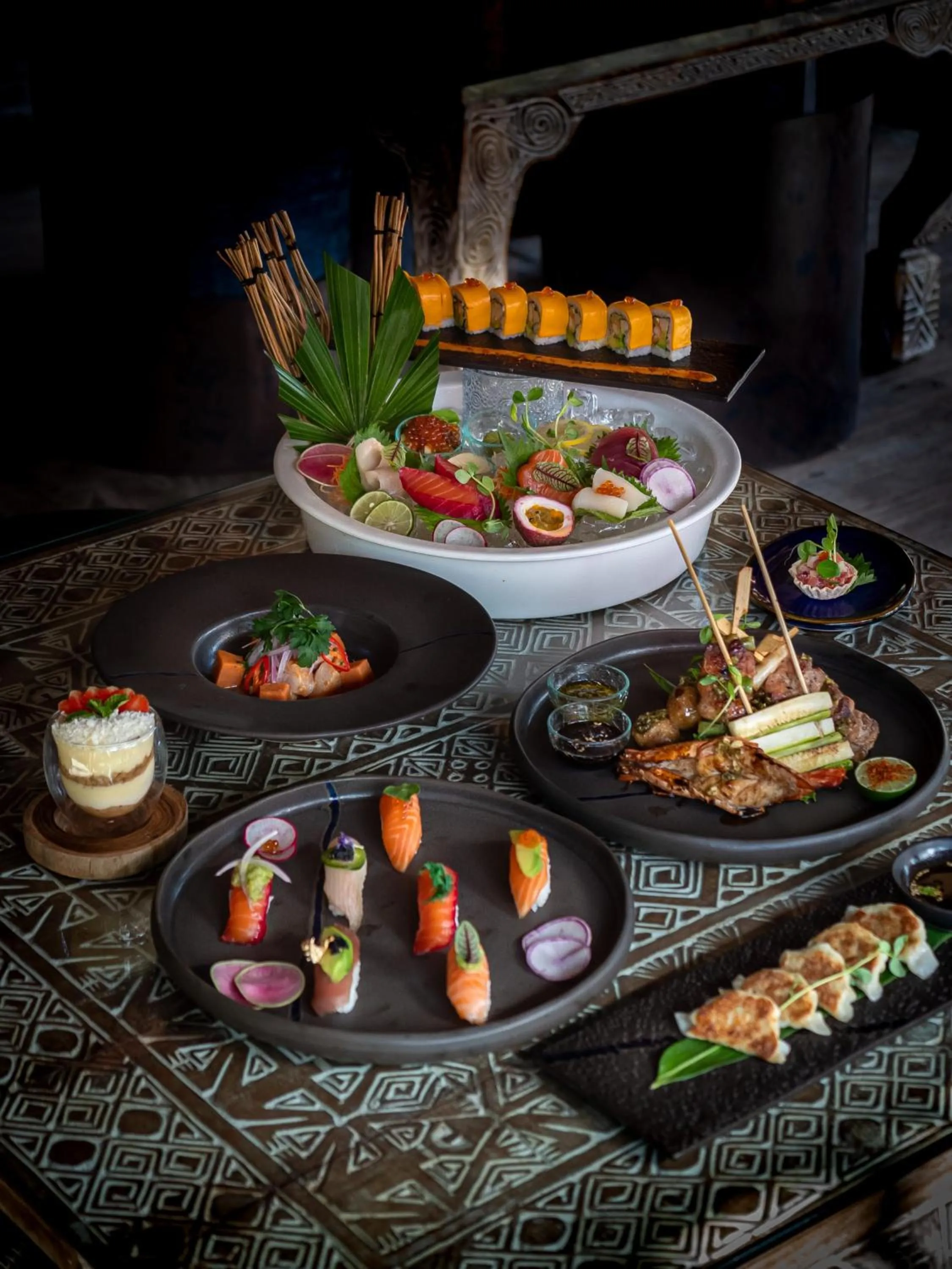 Food in Blue Karma Village