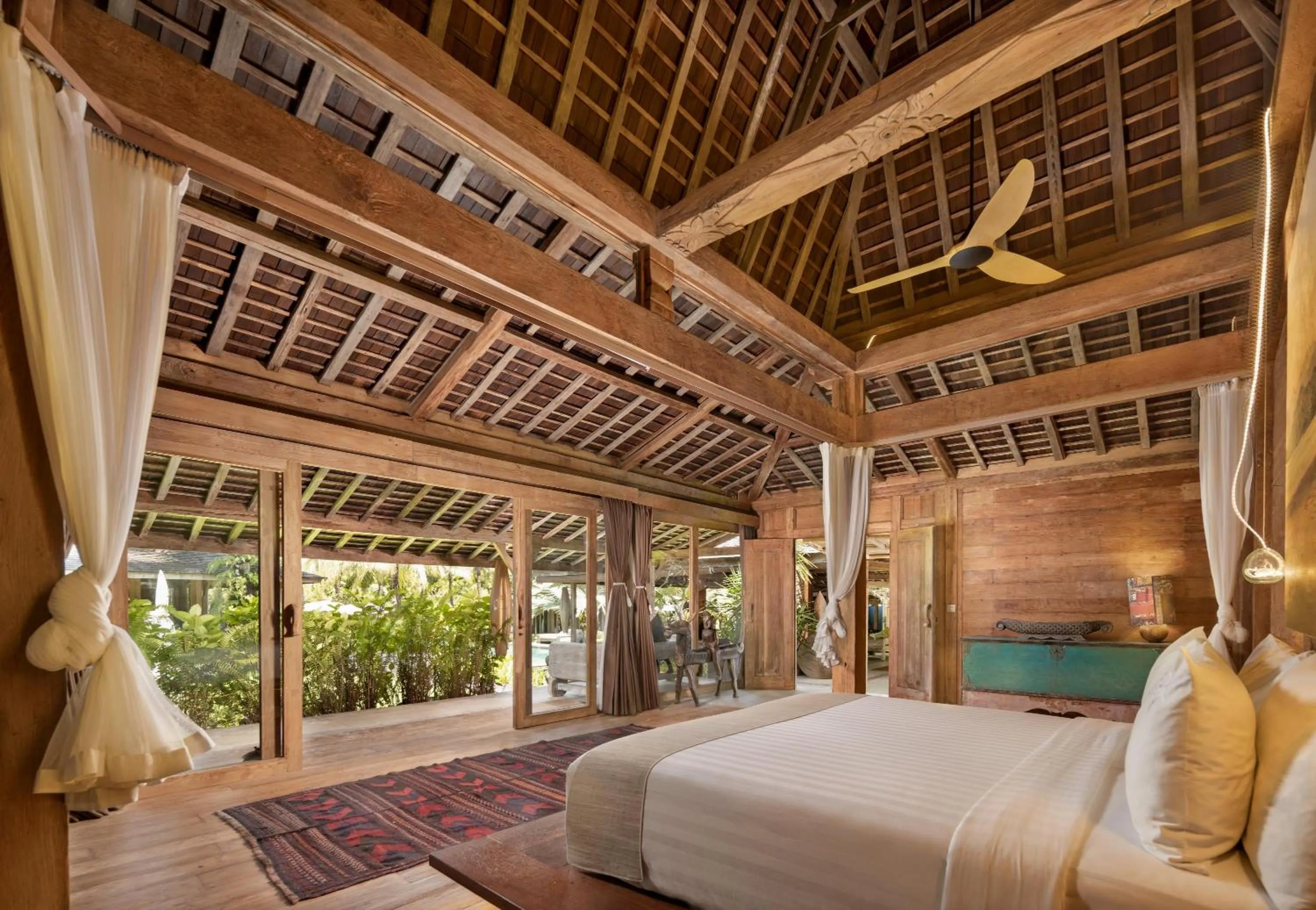 Bedroom, Bed in Blue Karma Village