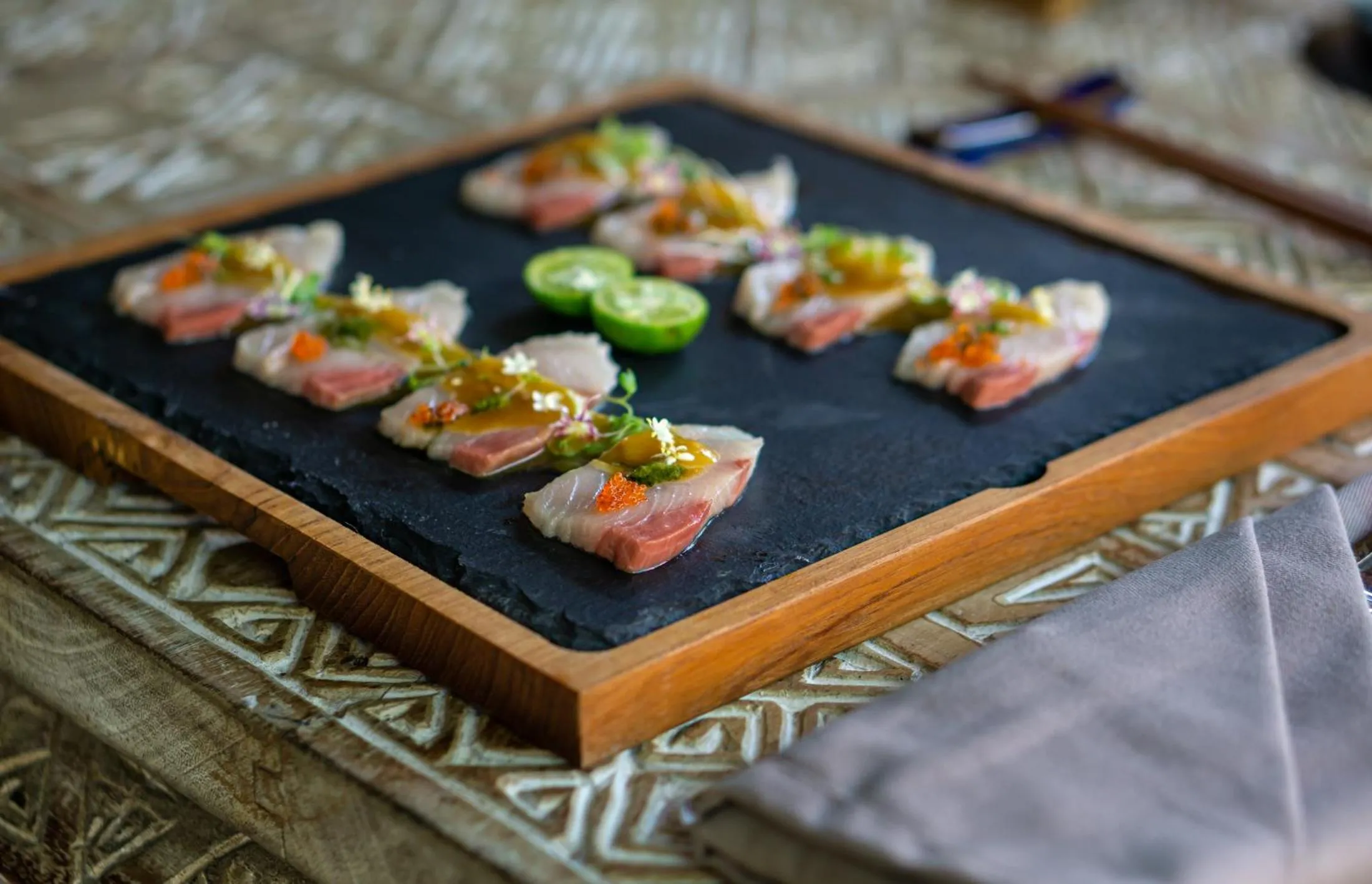 Food in Blue Karma Village