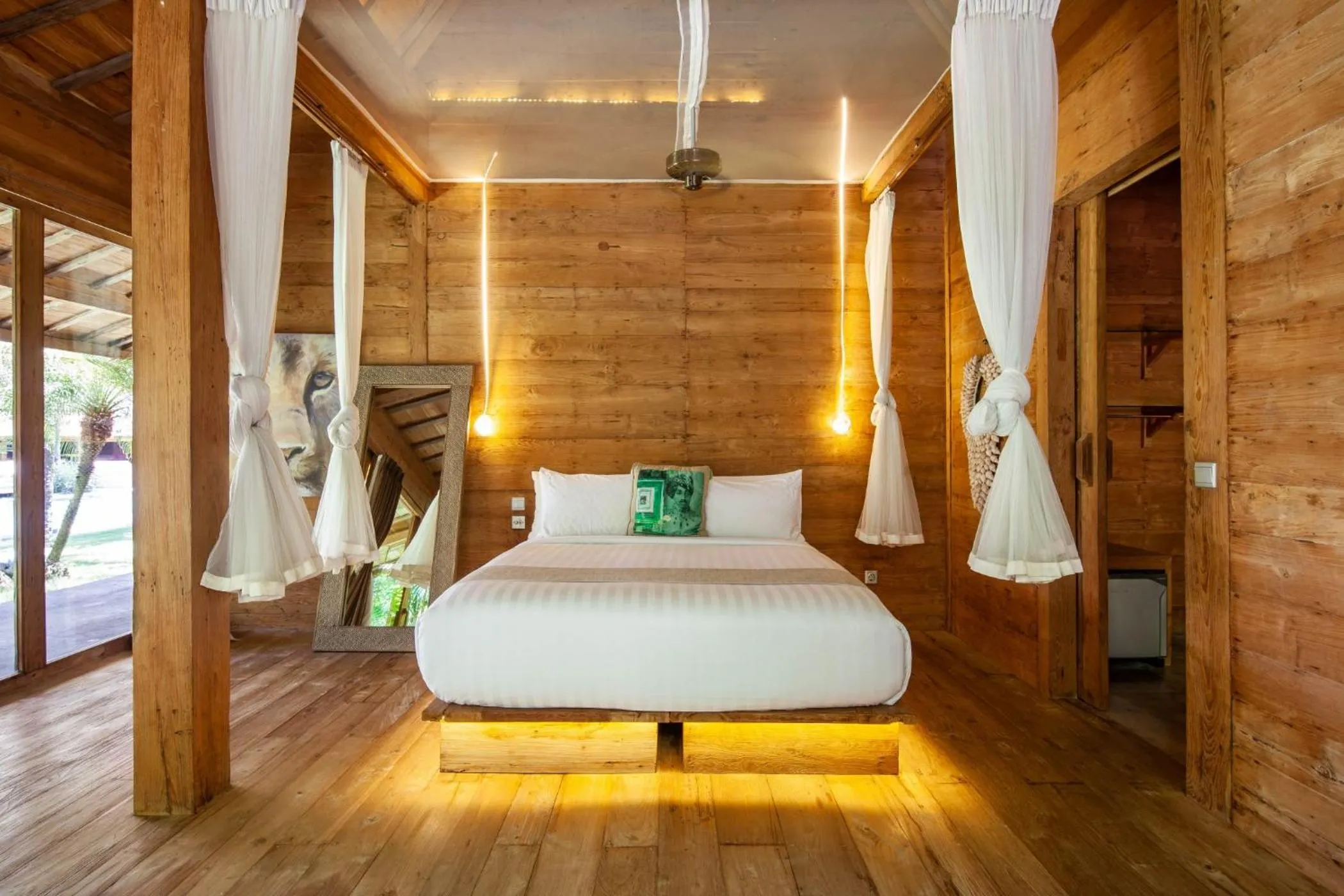 Bedroom, Bed in Blue Karma Village