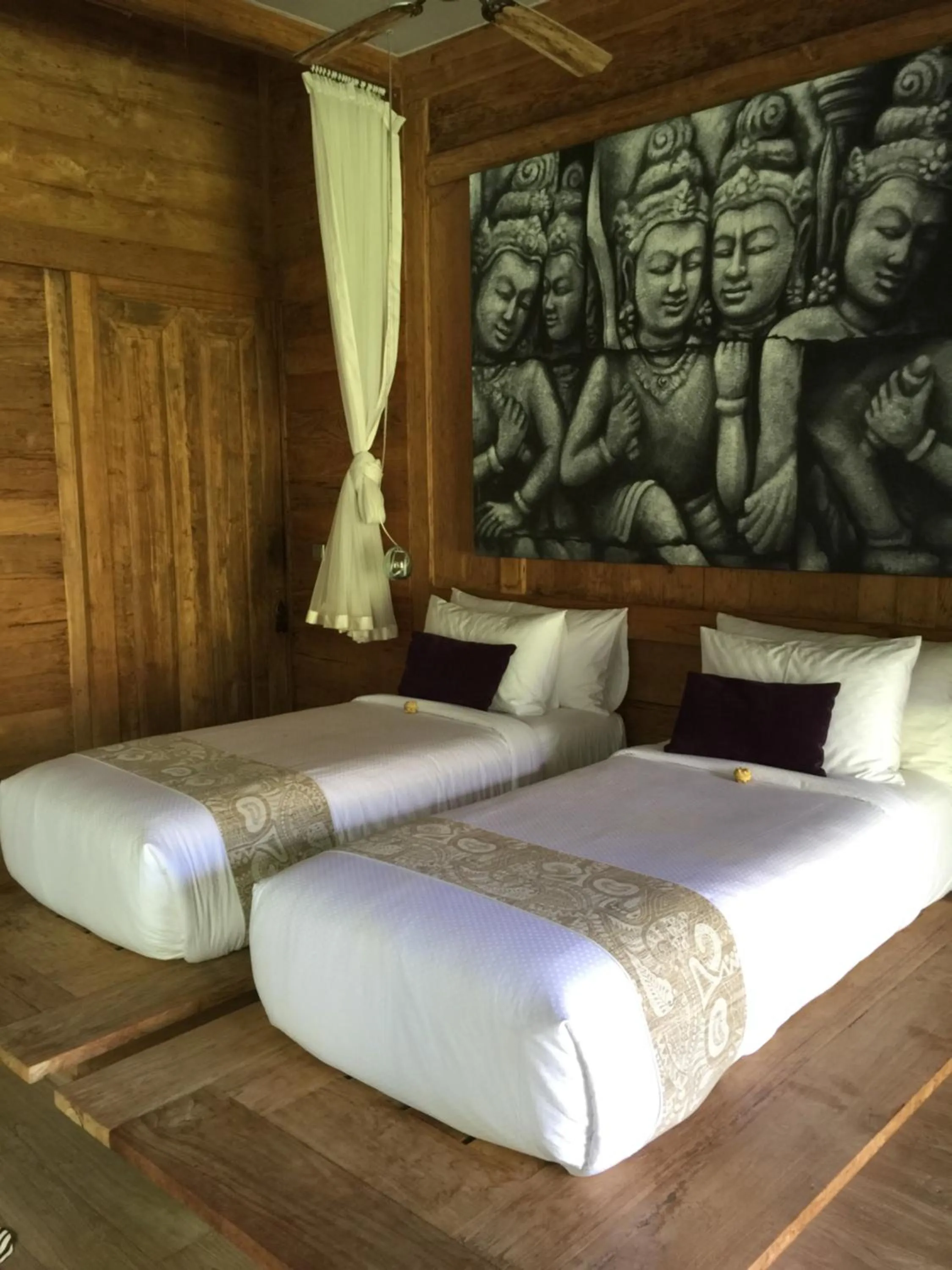 Bed in Blue Karma Village