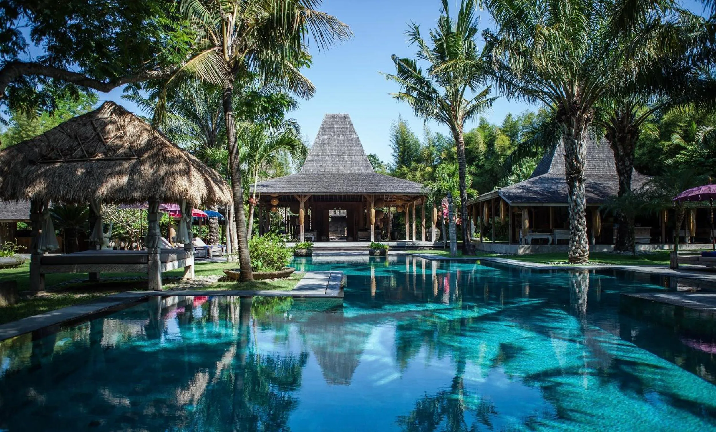 Swimming pool in Blue Karma Village