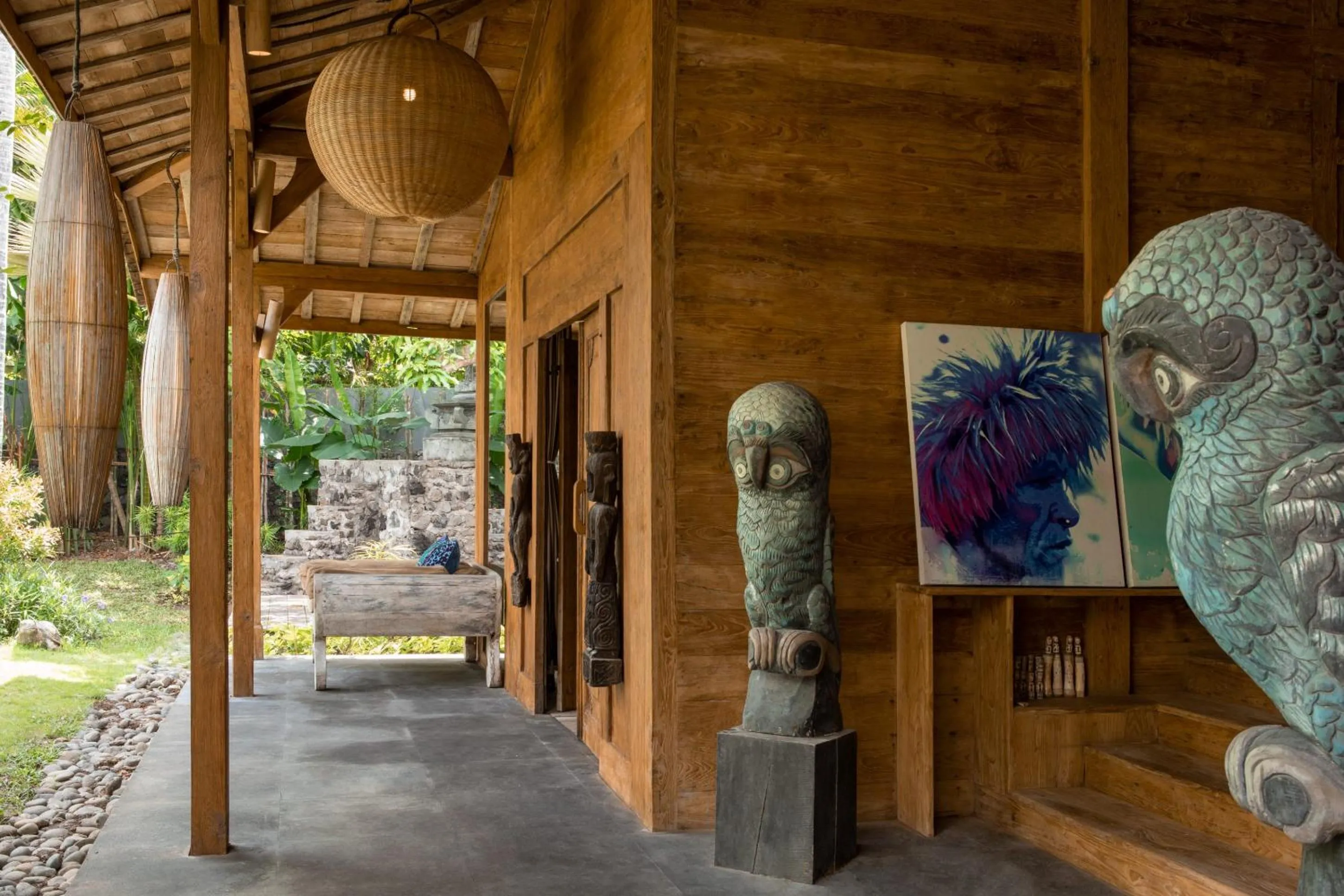 Decorative detail in Blue Karma Village