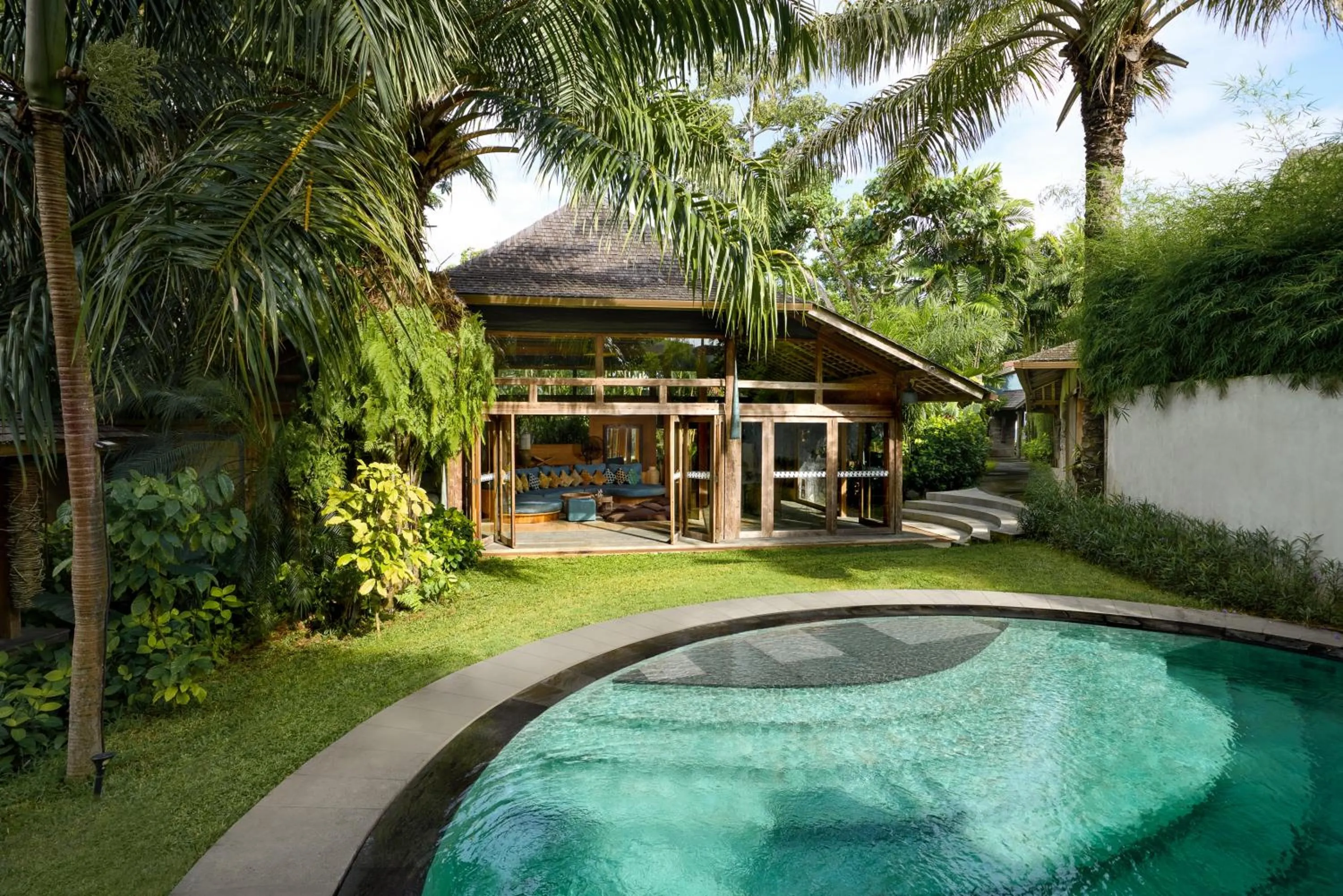 Pool view in Blue Karma Village