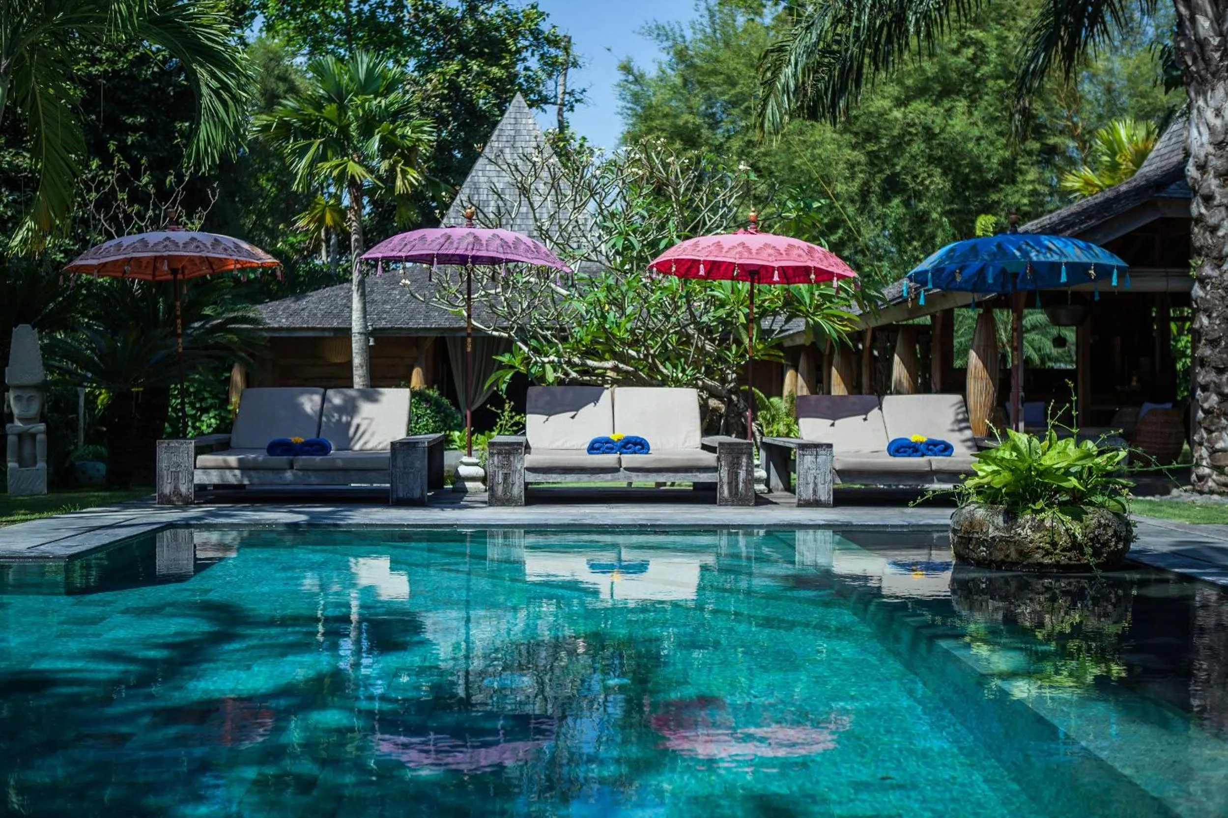 Swimming pool in Blue Karma Village