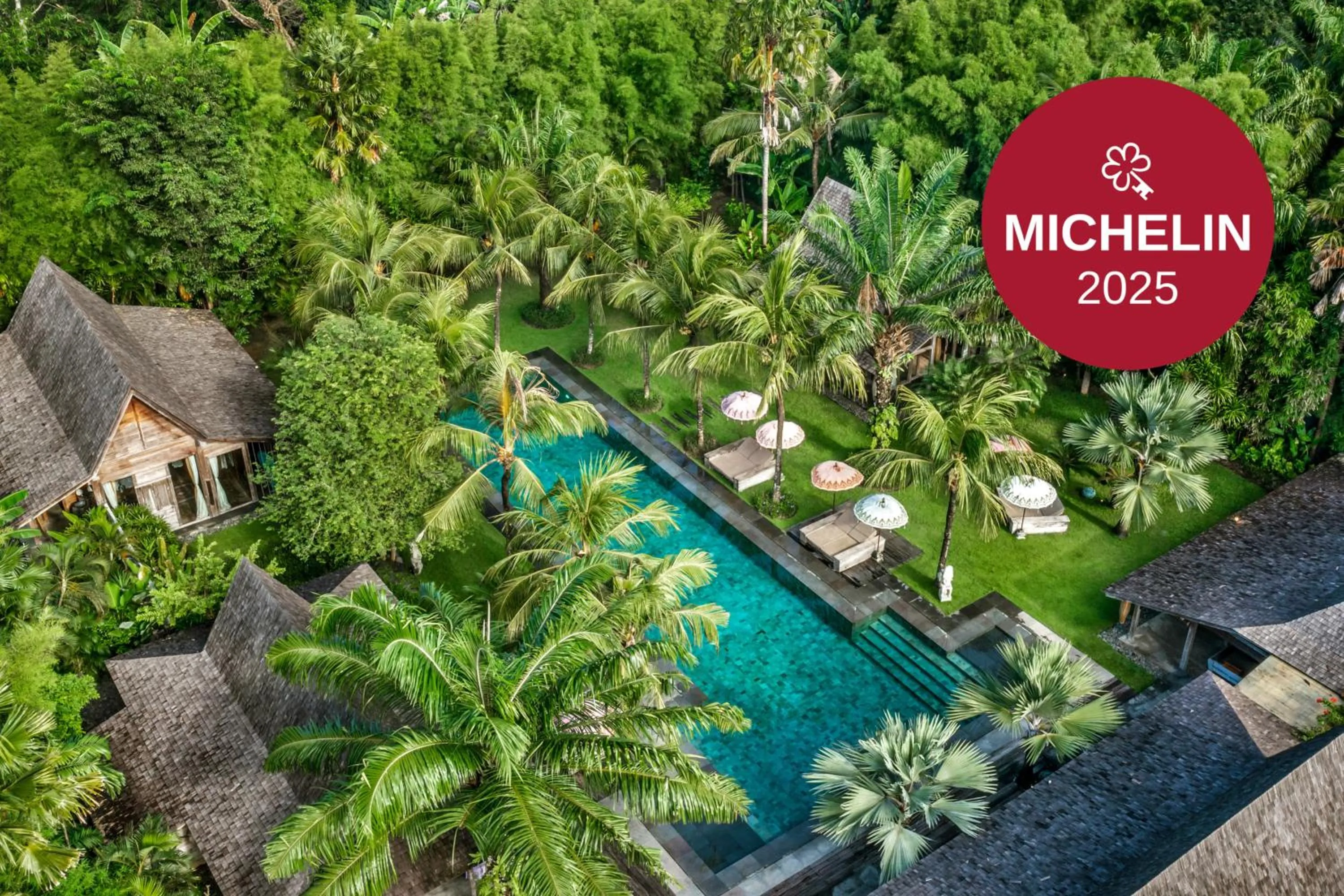 Pool view in Blue Karma Village