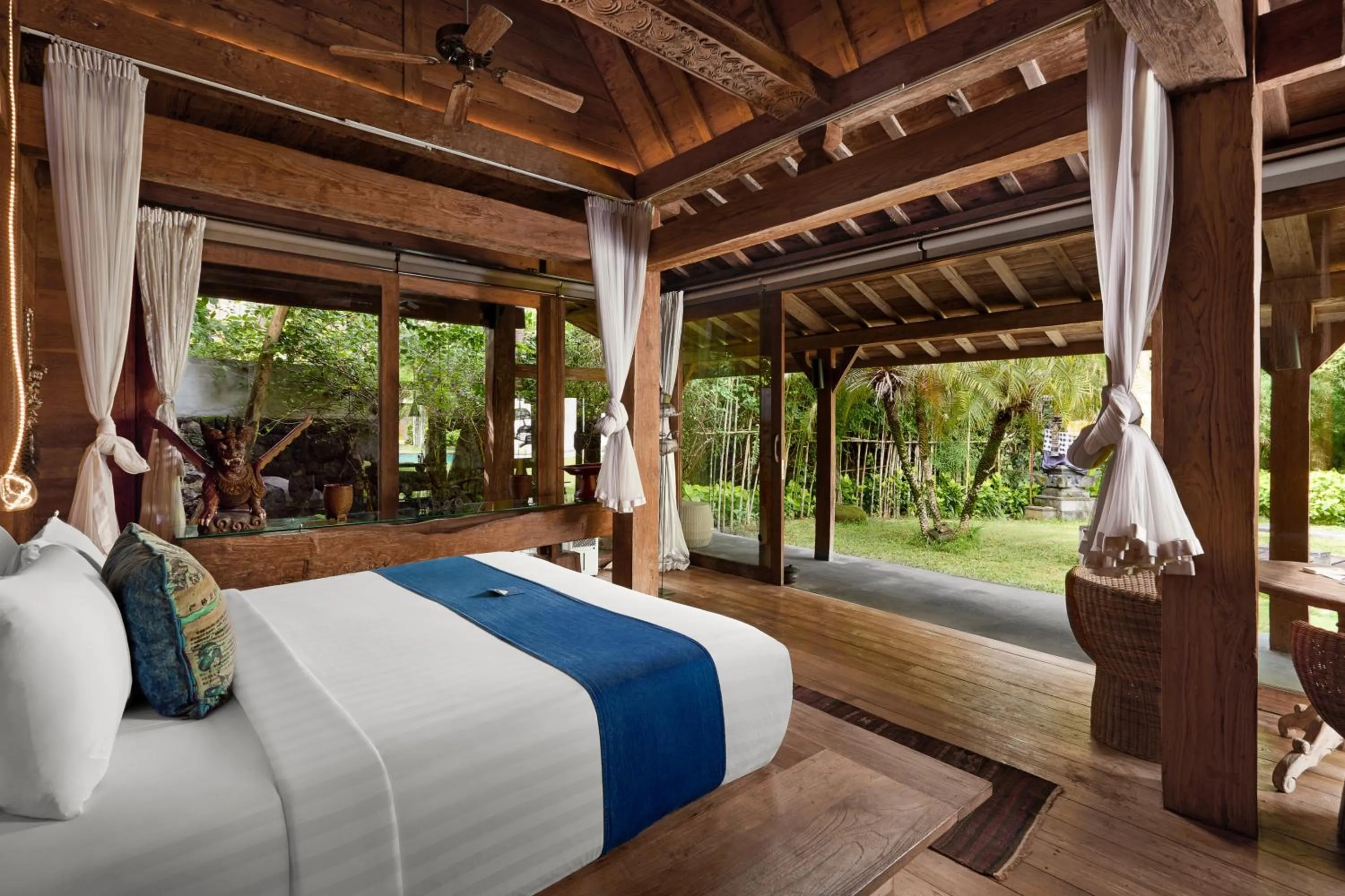 Bedroom, Bed in Blue Karma Village