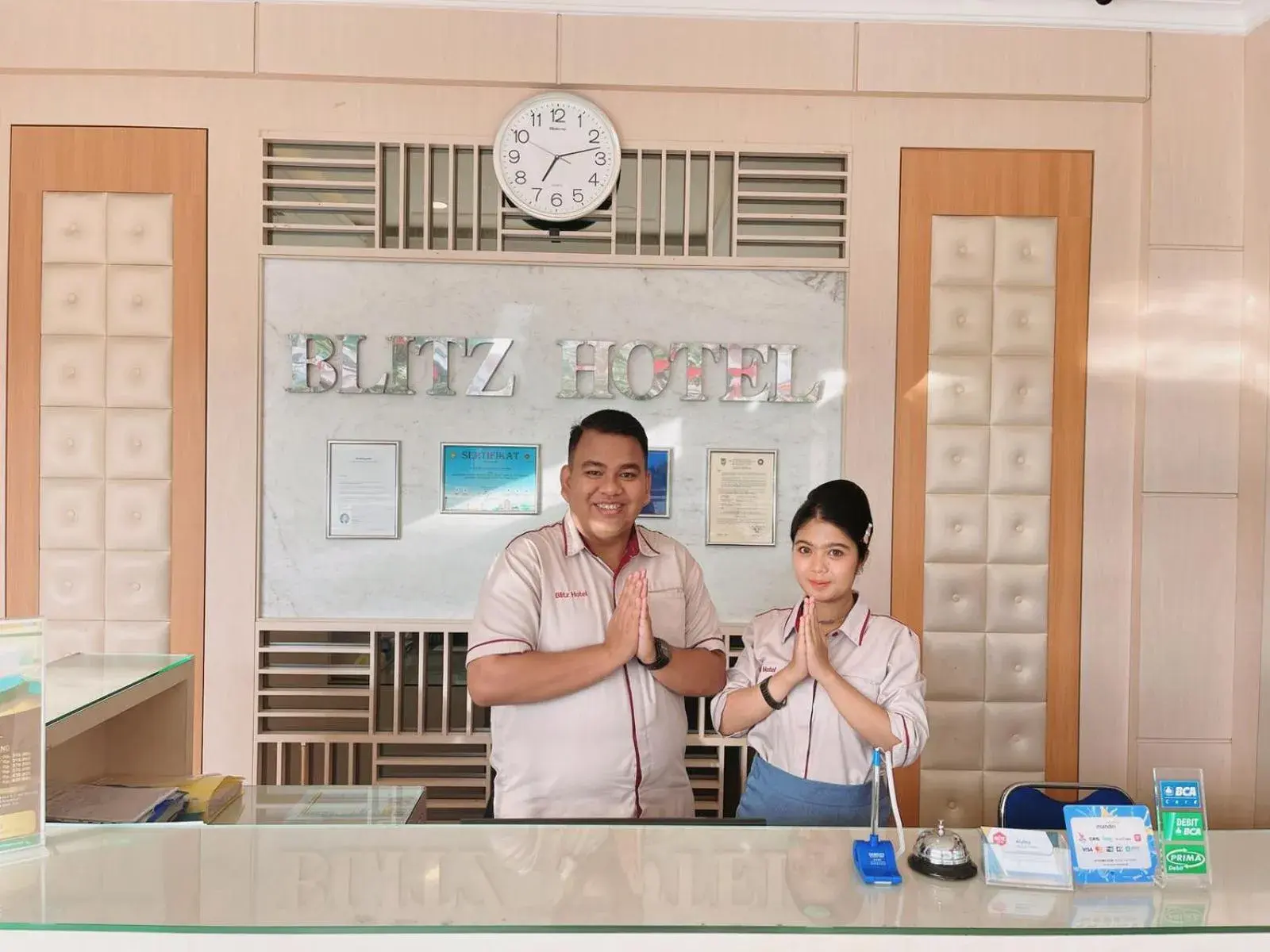 Lobby or reception in Blitz Hotel Batam Centre Lobby or reception in Blitz Hotel Batam Centre