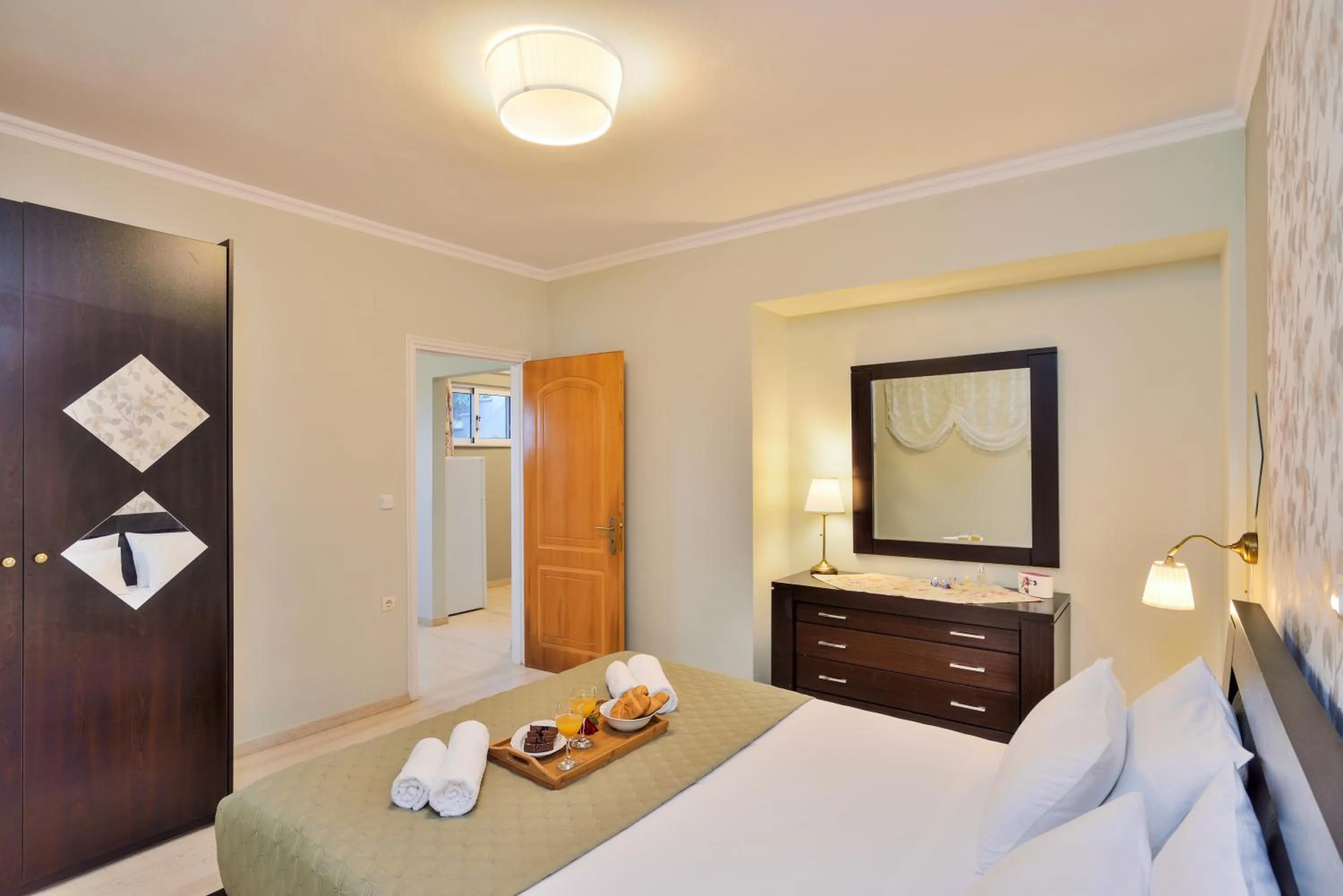 Bedroom, Bed in Poseidon Apartments