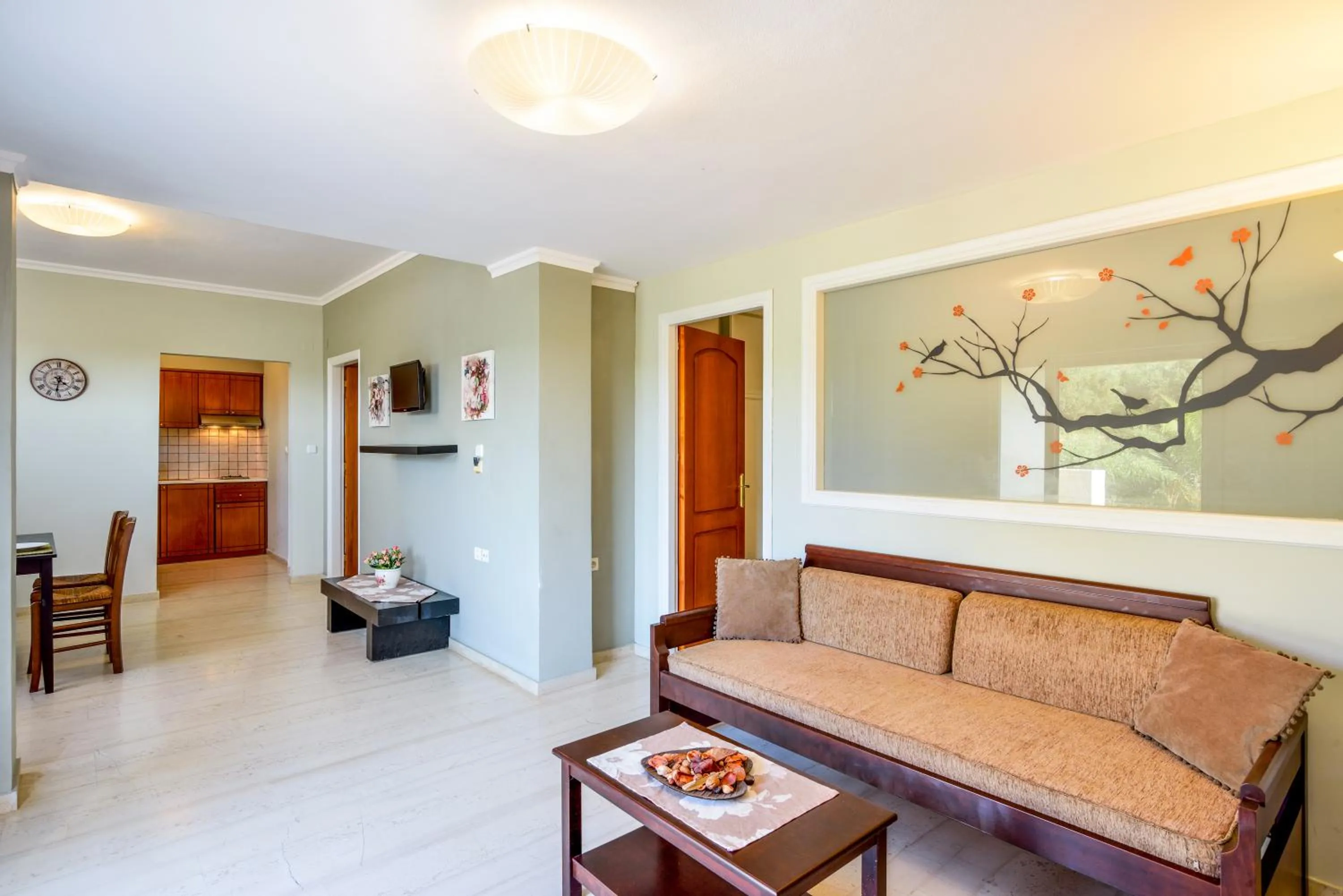 Seating area in Poseidon Apartments