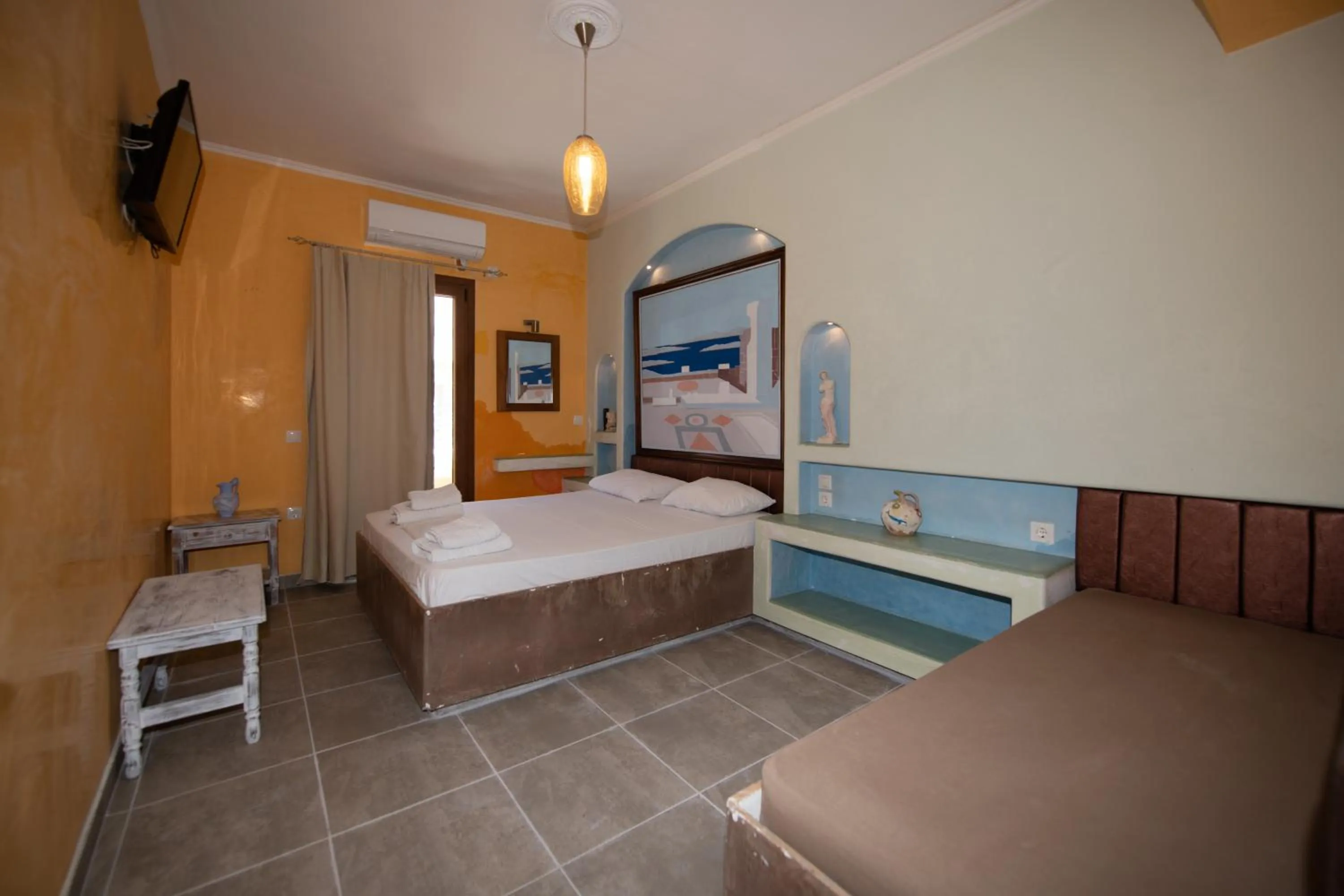 Bedroom, Bed in Orfeas Apartments