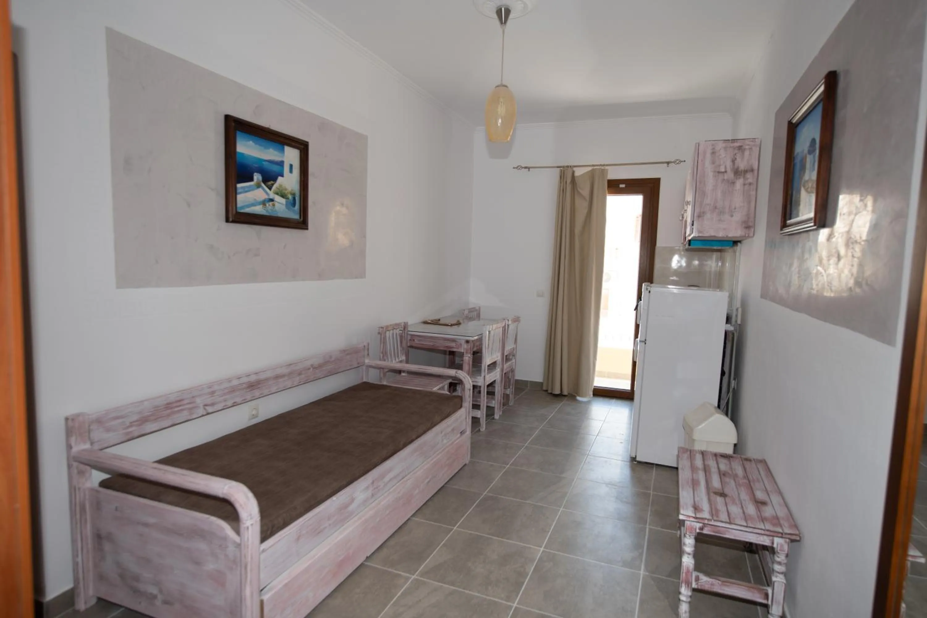 Living room, Bed in Orfeas Apartments