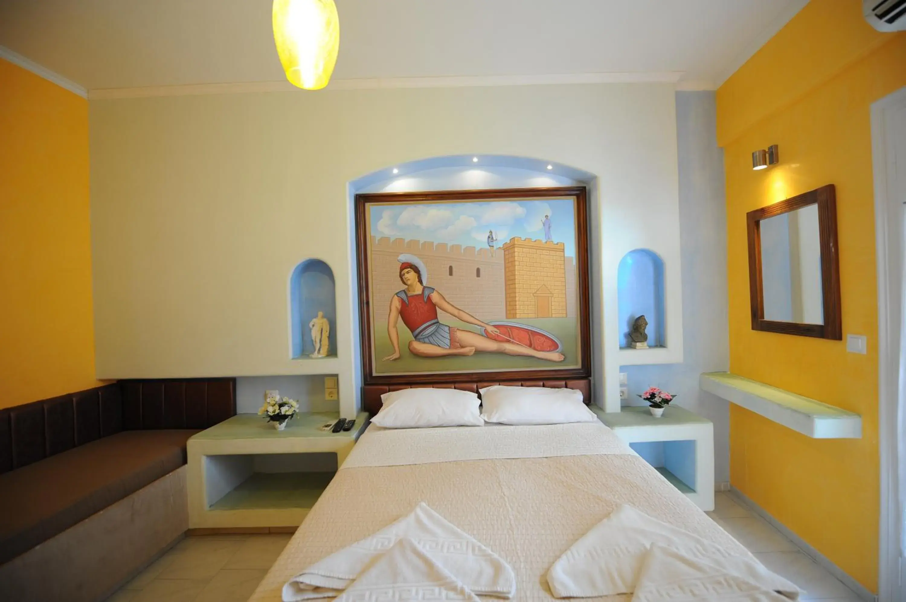 Bedroom, Bed in Orfeas Apartments Bedroom, Bed in Orfeas Apartments