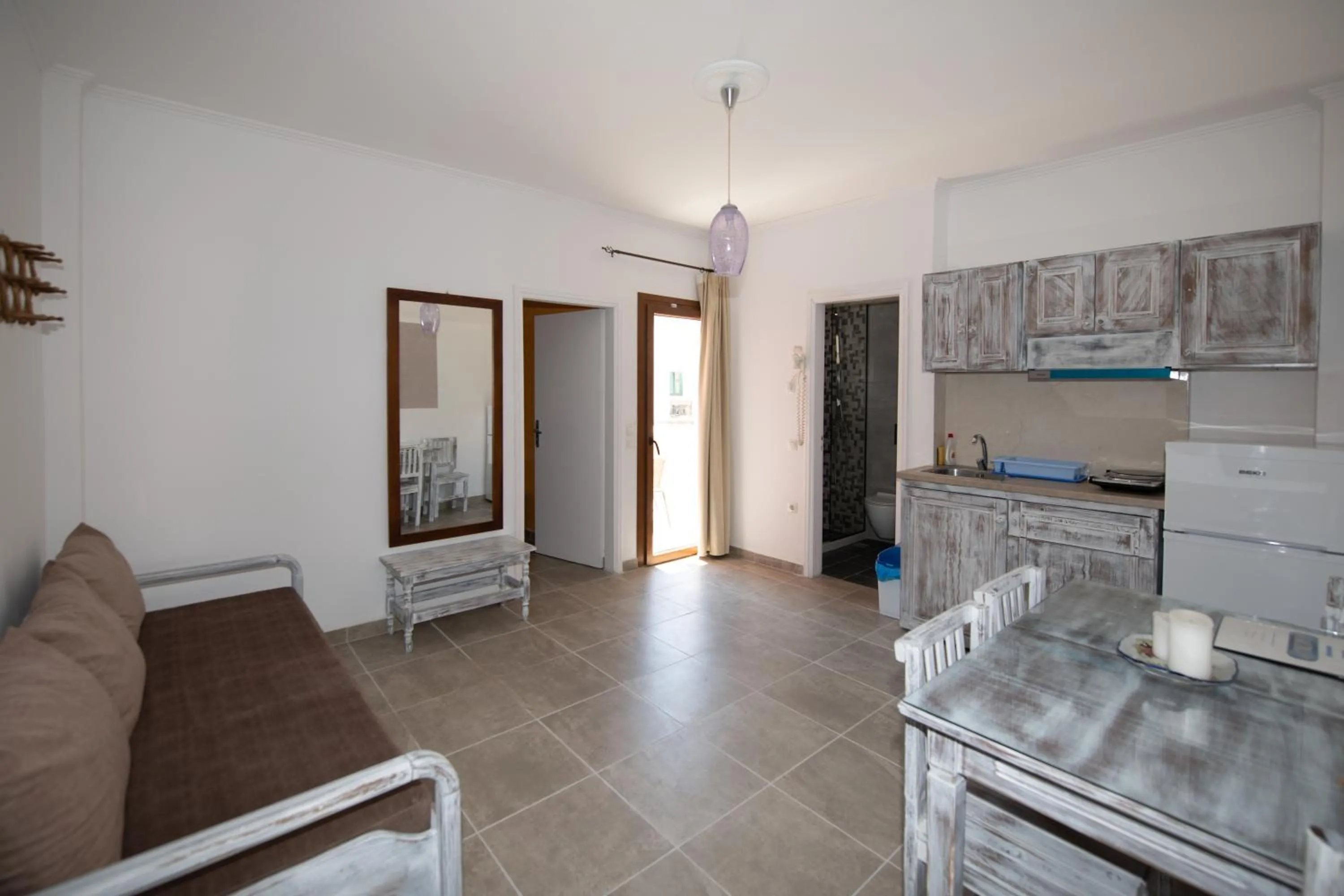 Bed in Orfeas Apartments