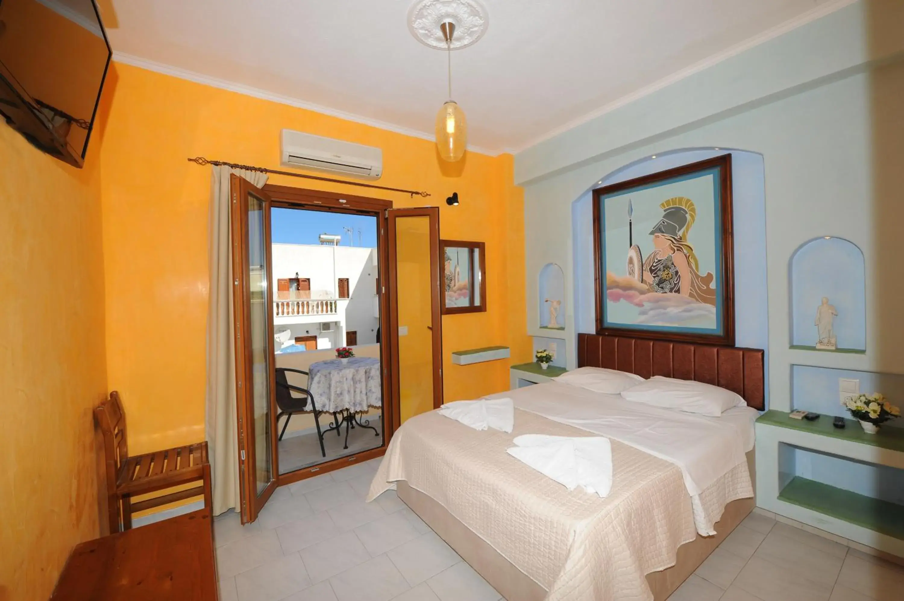 Bedroom, Bed in Orfeas Apartments Bedroom, Bed in Orfeas Apartments