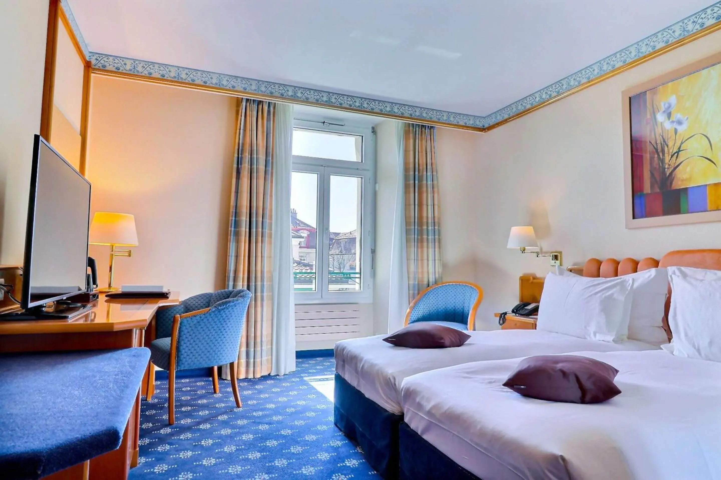 Bedroom, Bed in Best Western Plus Hotel Mirabeau Bedroom, Bed in Best Western Plus Hotel Mirabeau