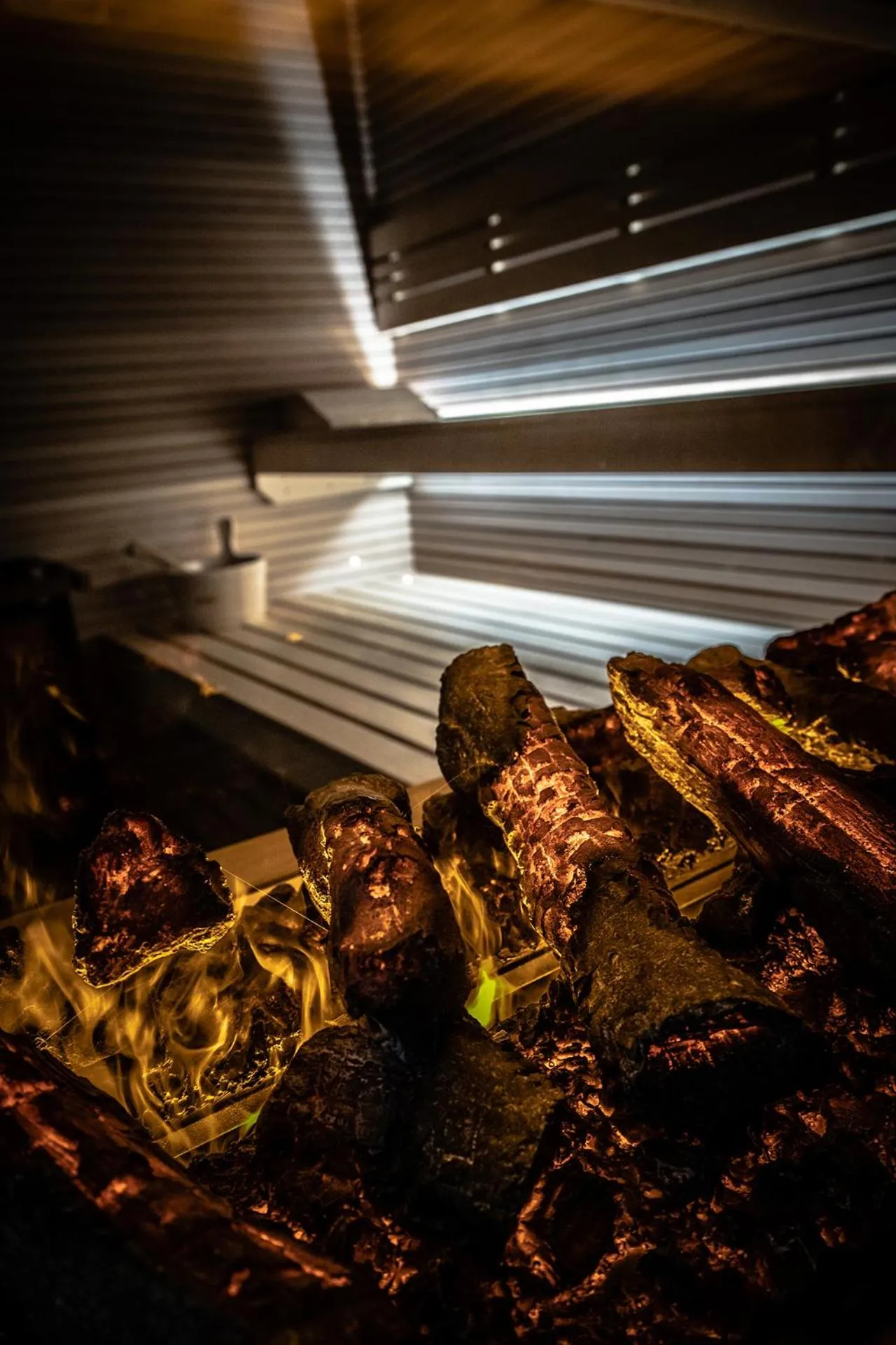 Sauna in HB Aosta Hotel & Balcony SPA