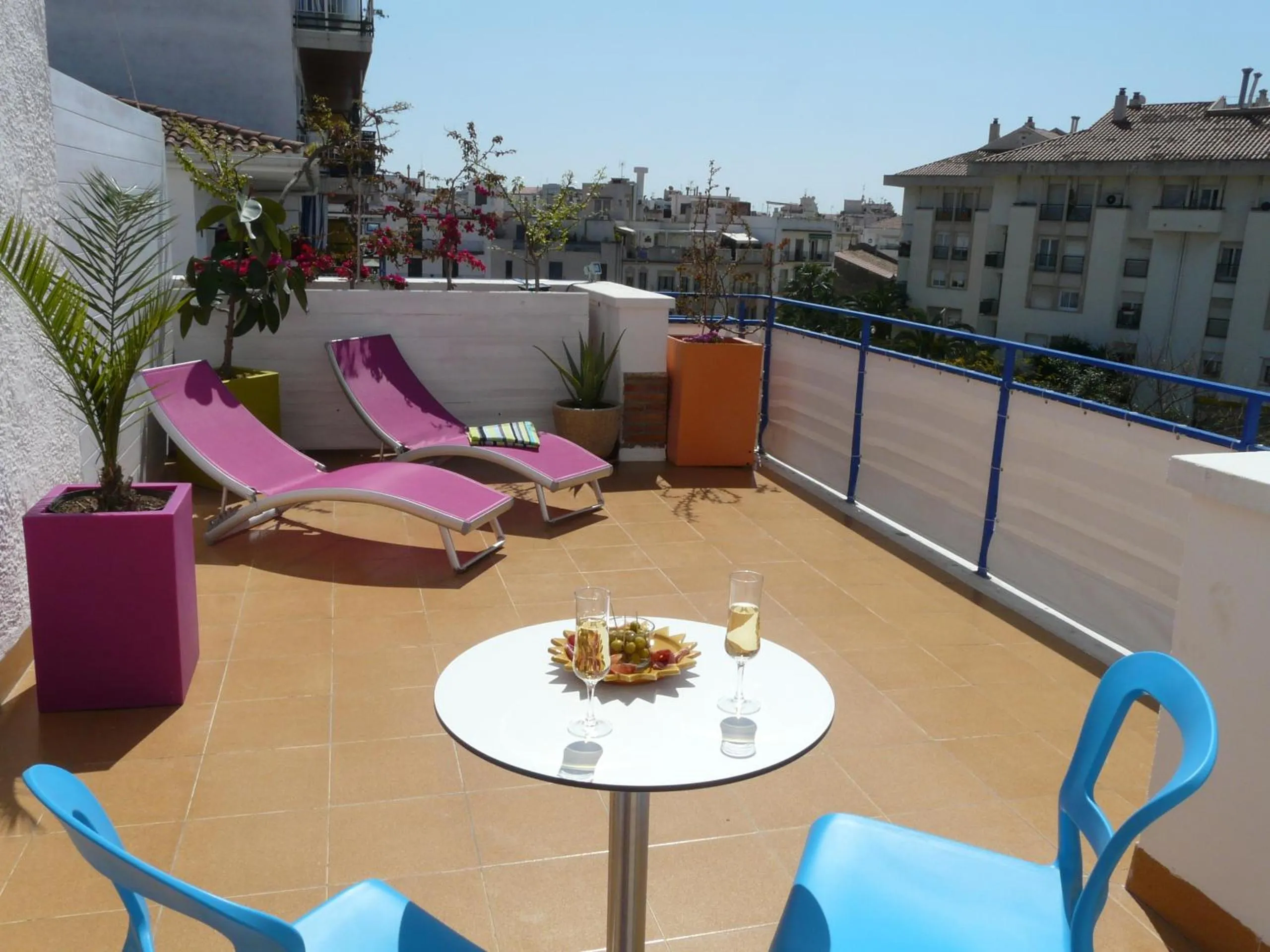 Patio in Hotel Alexandra Sitges