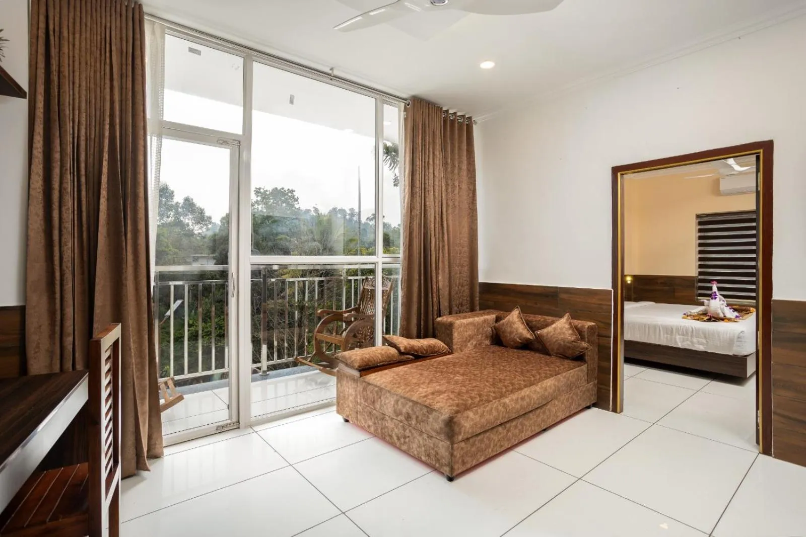 Living room, Bed in Star Emirates Luxury Resort and Spa, Munnar